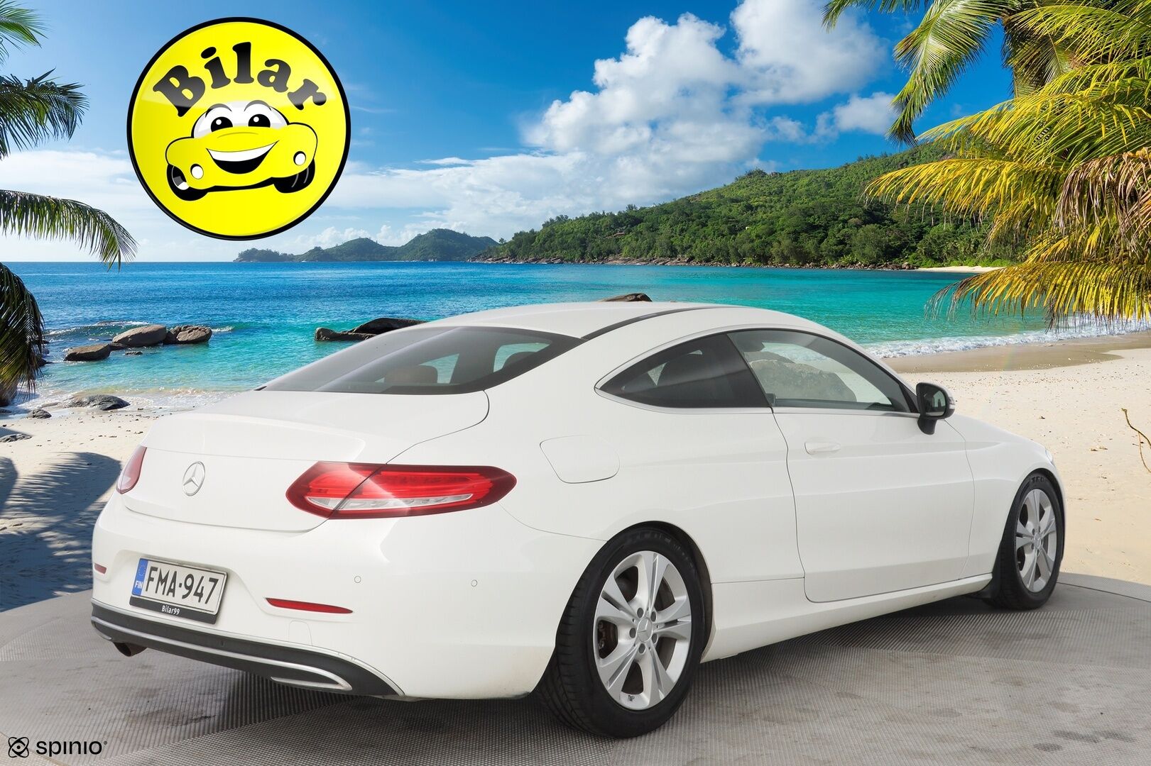 Mercedes-Benz C 2016 220 d Coupé A - ILS | Ruskea nahkasisusta | Sporttipenkit | Osittain sähkösäätöiset istuimet | Lämmitin | Vakionopeudensäädin | Parkkitutkat | 2x Mercedeksen vanteet