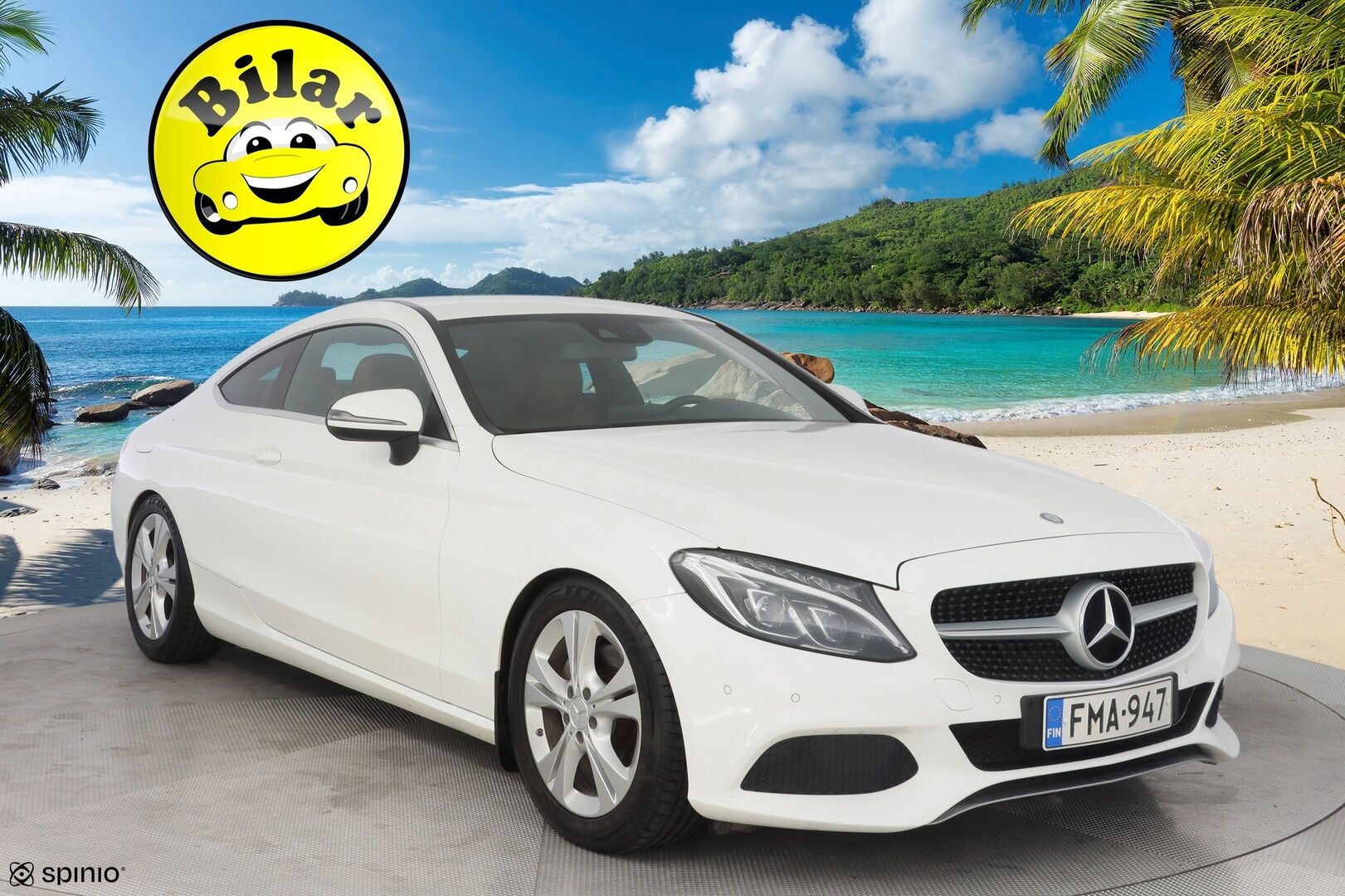 Mercedes-Benz C 2016 220 d Coupé A - ILS | Ruskea nahkasisusta | Sporttipenkit | Osittain sähkösäätöiset istuimet | Lämmitin | Vakionopeudensäädin | Parkkitutkat | 2x Mercedeksen vanteet
