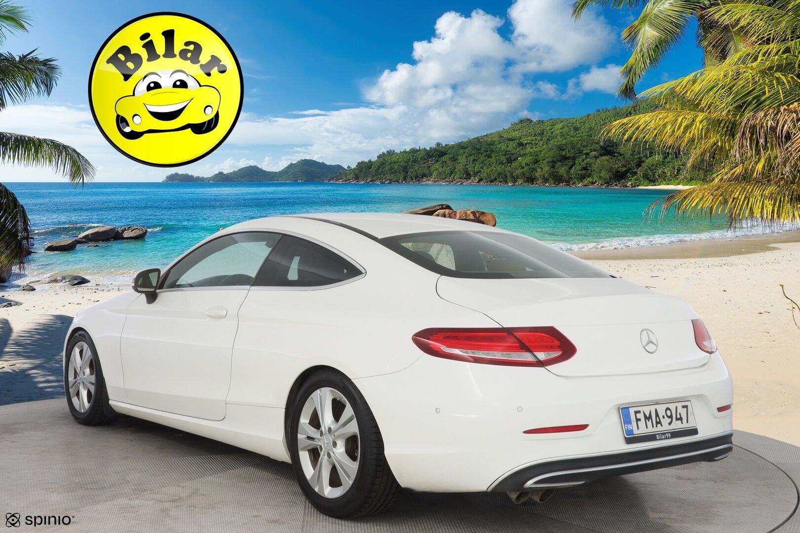 Mercedes-Benz C 2016 220 d Coupé A - ILS | Ruskea nahkasisusta | Sporttipenkit | Osittain sähkösäätöiset istuimet | Lämmitin | Vakionopeudensäädin | Parkkitutkat | 2x Mercedeksen vanteet