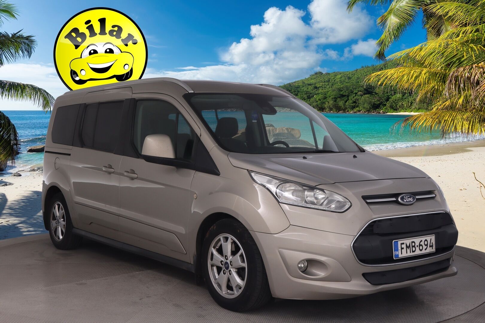Ford Grand Tourneo Connect 2016 1,5 TDCi 120 hv PowerShift A6 Titanium - *7P | Webasto | Lasikatto | P. Tutkat | Koukku | Suomi-auto | 2x renkaat&aluvantein*