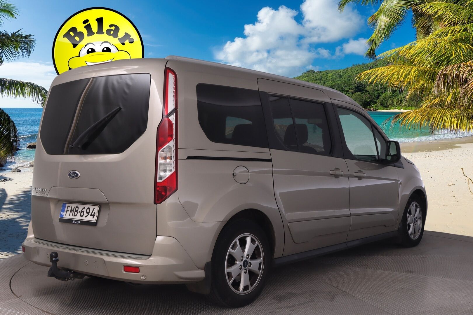 Ford Grand Tourneo Connect 2016 1,5 TDCi 120 hv PowerShift A6 Titanium - *7P | Webasto | Lasikatto | P. Tutkat | Koukku | Suomi-auto | 2x renkaat&aluvantein* - KORKO VAIN 3,99 %