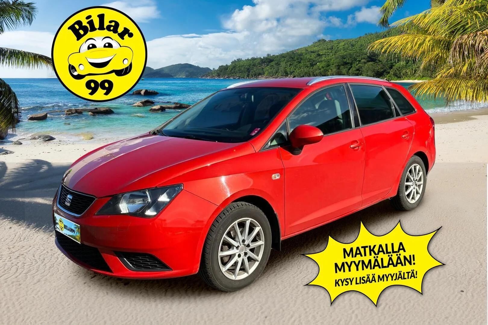 Seat Ibiza ST 2016 1.2 TSI 90 Style *- YritysOutlet - Myydään vain yrityksille * - Vetokoukku | Vakkari | Peruutustutka | Lohkolämmitin sisähaaralla | Kahdet huippukuntoiset renkaat alumiinivantein | Jakohihna 2025 | Viimeisin huolto 8/26