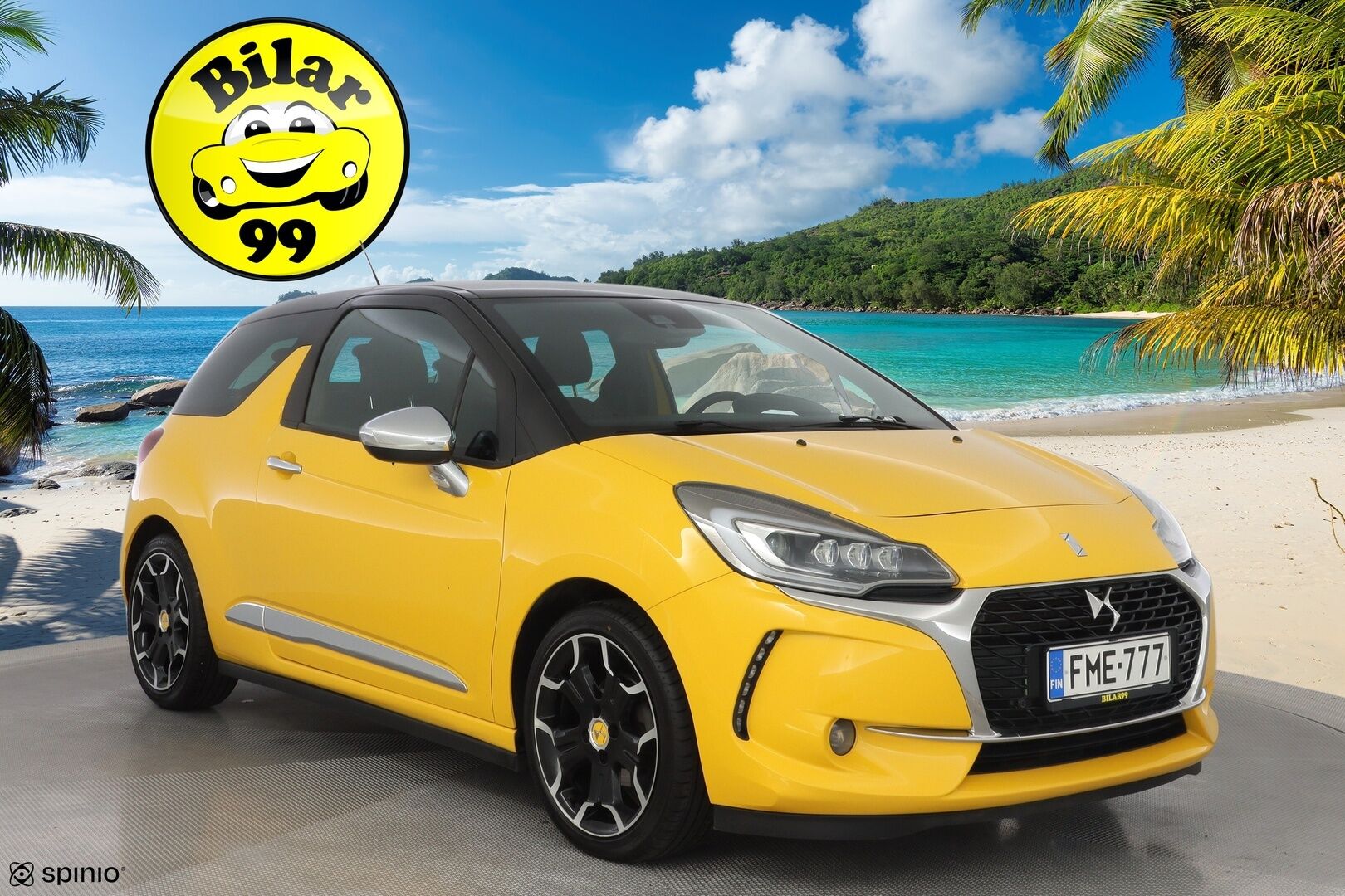 DS 3 2016 PureTech 130 So Chic *Tutkat / LED / Cruise* - Suomi-auto / Kahdet hyvät renkaat / Jakohihna vaihdettu 100tkm / Viimeisin huolto 118tkm