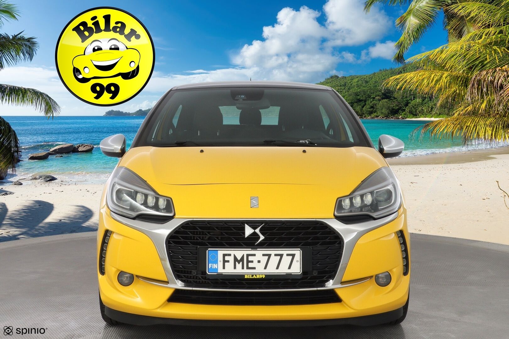 DS 3 2016 PureTech 130 So Chic *Tutkat / LED / Cruise* - Suomi-auto / Kahdet hyvät renkaat / Jakohihna vaihdettu 100tkm / Viimeisin huolto 118tkm