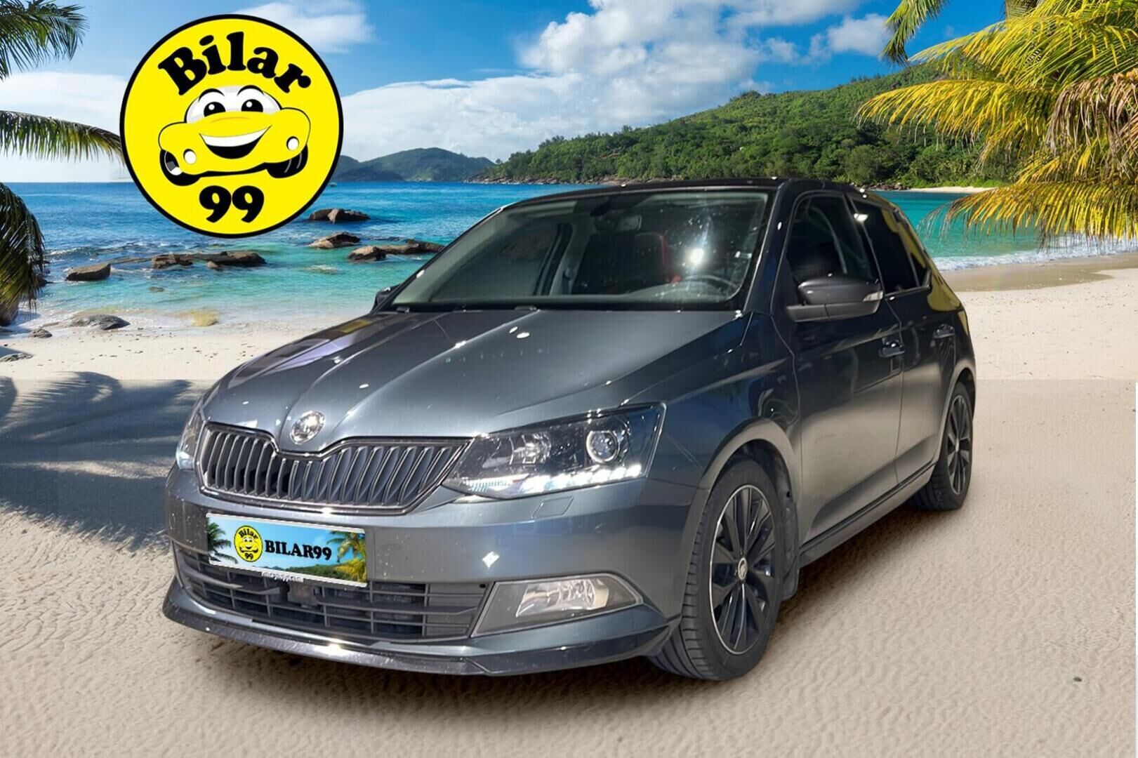 Skoda Fabia 2016 1,2 TSI 90 Monte Carlo - Suomiauto / Vakkari / Lasikatto / Keyless / P-tutka / 2x hyvät renkaat / Juuri saapunut Tampereelle!