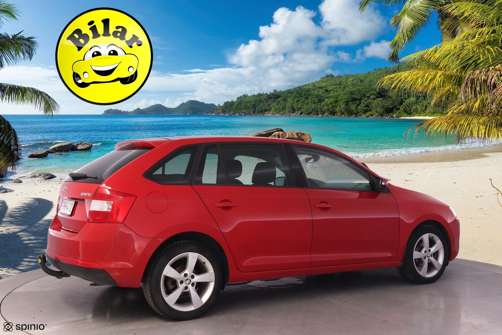 Skoda Rapid 2017 Spaceback 1,2 TSI 90 Style DSG Autom. - | Panorama | Keyless Go | Vetokoukku | Xenon | Vakkari | Lohko+sis.p | Front assist | Apple&Android auto |  P.tutkat |