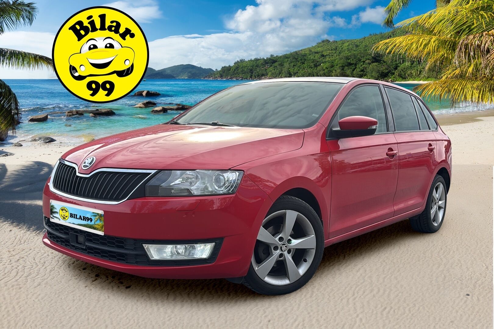 Skoda Rapid 2017 Spaceback 1,2 TSI 90 Style DSG Autom. - | Panorama | Keyless Go | Vetokoukku | Xenon | Vakkari | Lohko+sis.p | Front assist | Apple&Android auto |  P.tutkat |