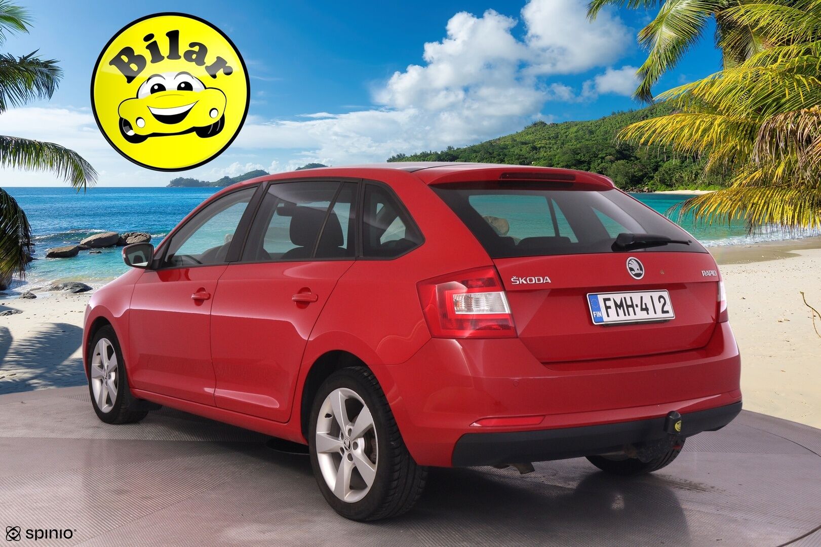Skoda Rapid 2017 Spaceback 1,2 TSI 90 Style DSG Autom. - | Panorama | Keyless Go | Vetokoukku | Xenon | Vakkari | Lohko+sis.p | Front assist | Apple&Android auto |  P.tutkat |