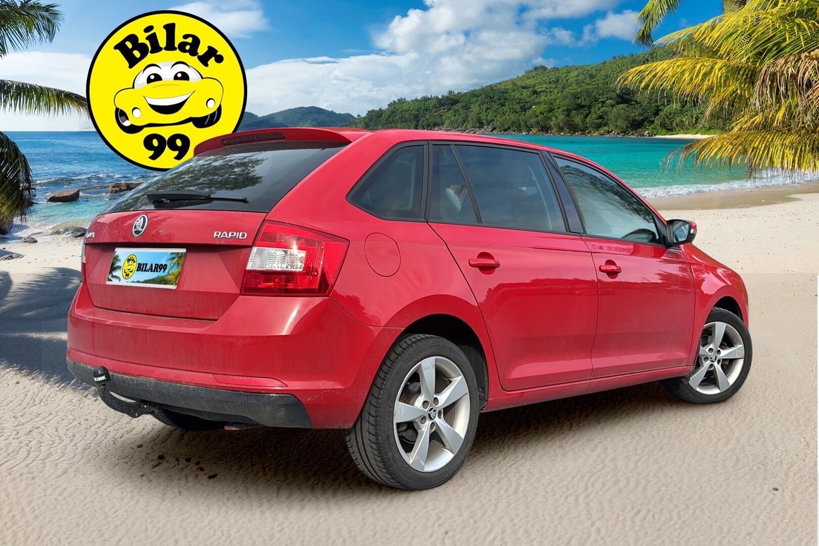 Skoda Rapid 2017 Spaceback 1,2 TSI 90 Style DSG Autom. - | Panorama | Keyless Go | Vetokoukku | Xenon | Vakkari | Lohko+sis.p | Front assist | Apple&Android auto |  P.tutkat |