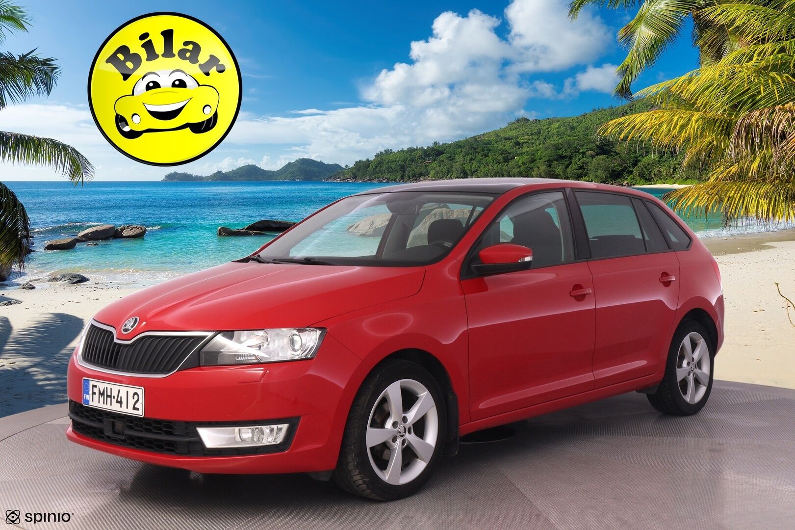 Skoda Rapid 2017 Spaceback 1,2 TSI 90 Style DSG Autom. - | Panorama | Keyless Go | Vetokoukku | Xenon | Vakkari | Lohko+sis.p | Front assist | Apple&Android auto |  P.tutkat |