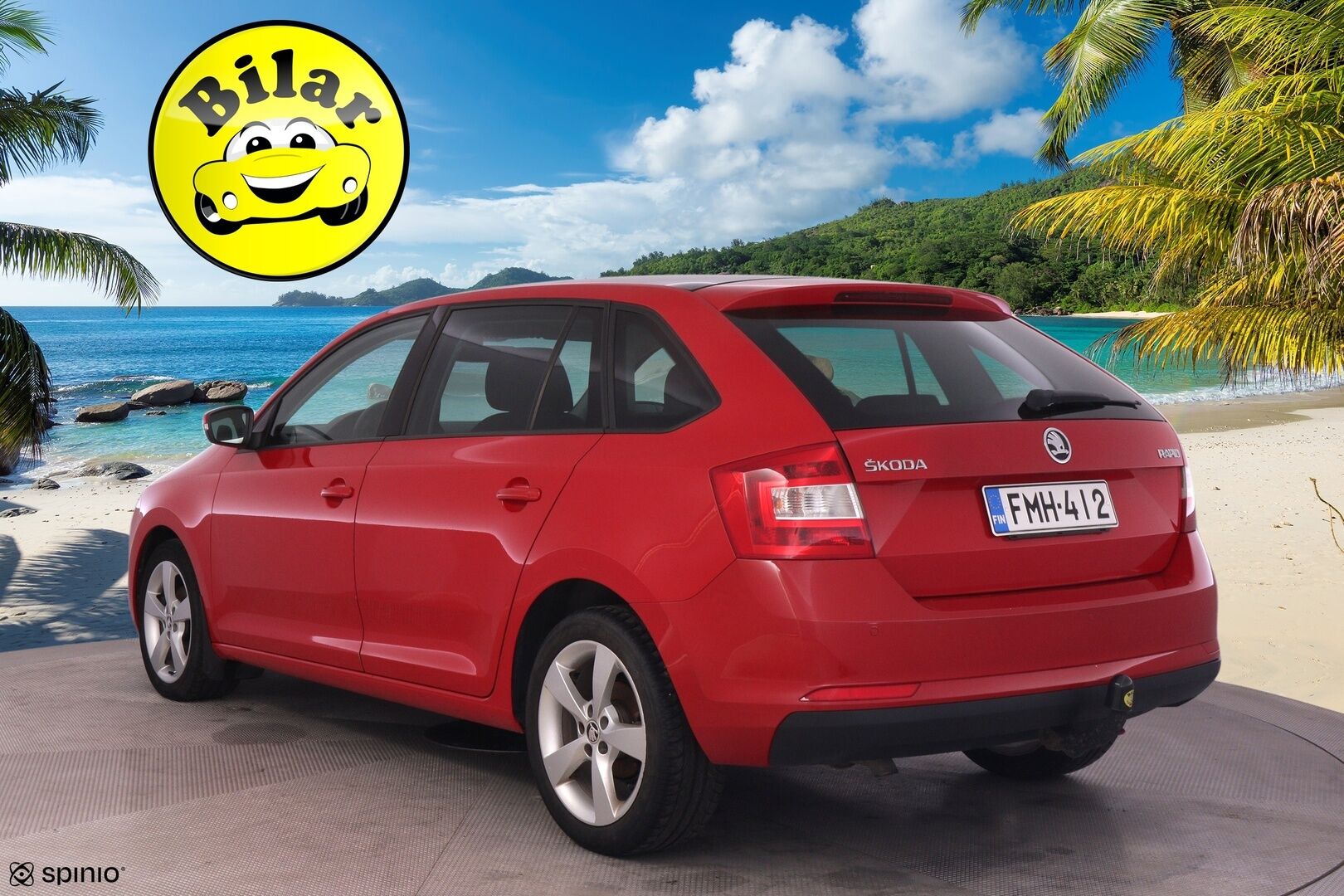Skoda Rapid 2017 Spaceback 1,2 TSI 90 Style DSG Autom. - | Panorama | Keyless Go | Vetokoukku | Xenon | Vakkari | Lohko+sis.p | Front assist | Apple&Android auto |  P.tutkat |