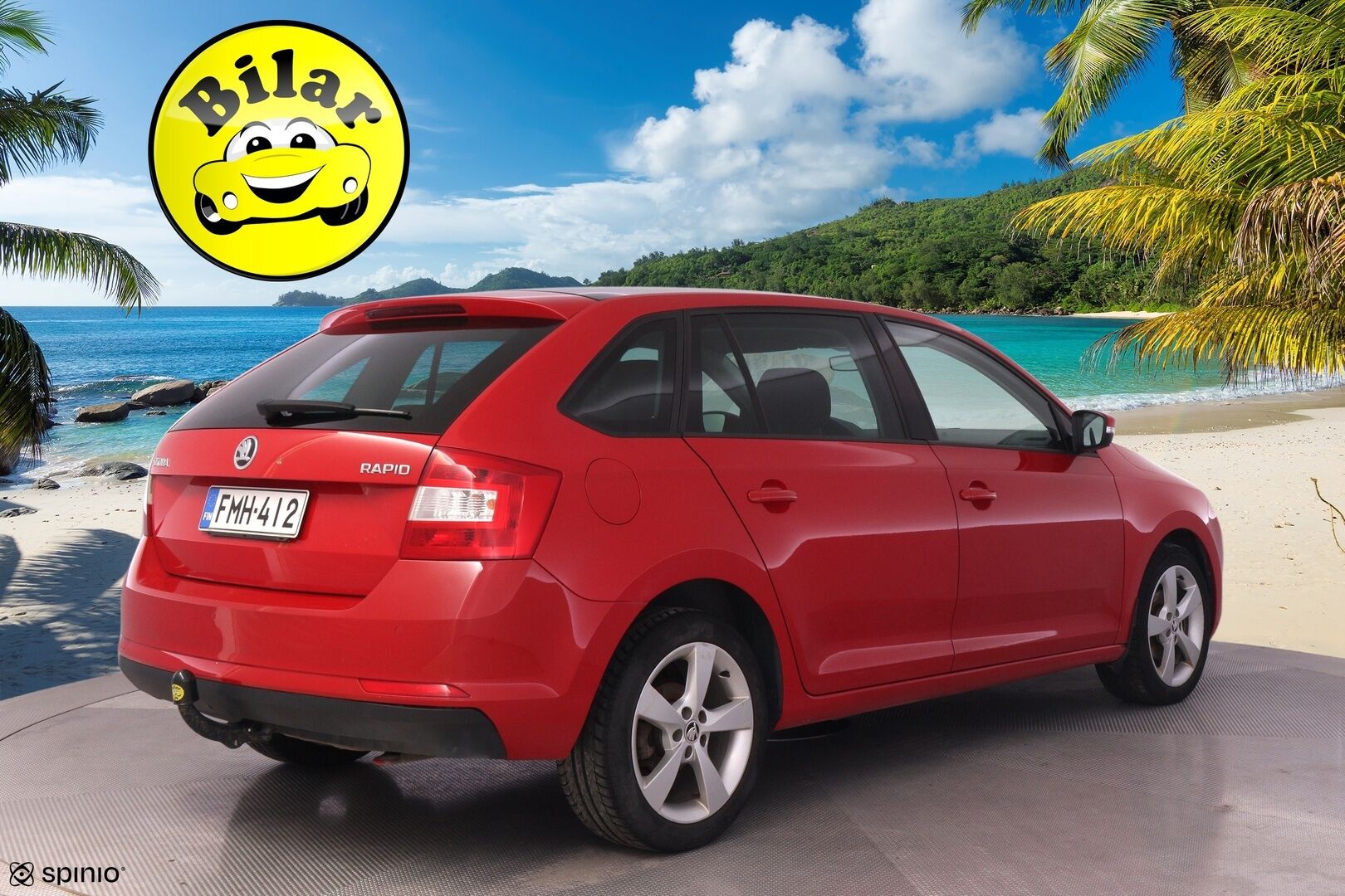 Skoda Rapid 2017 Spaceback 1,2 TSI 90 Style DSG Autom. - | Panorama | Keyless Go | Vetokoukku | Xenon | Vakkari | Lohko+sis.p | Front assist | Apple&Android auto |  P.tutkat |