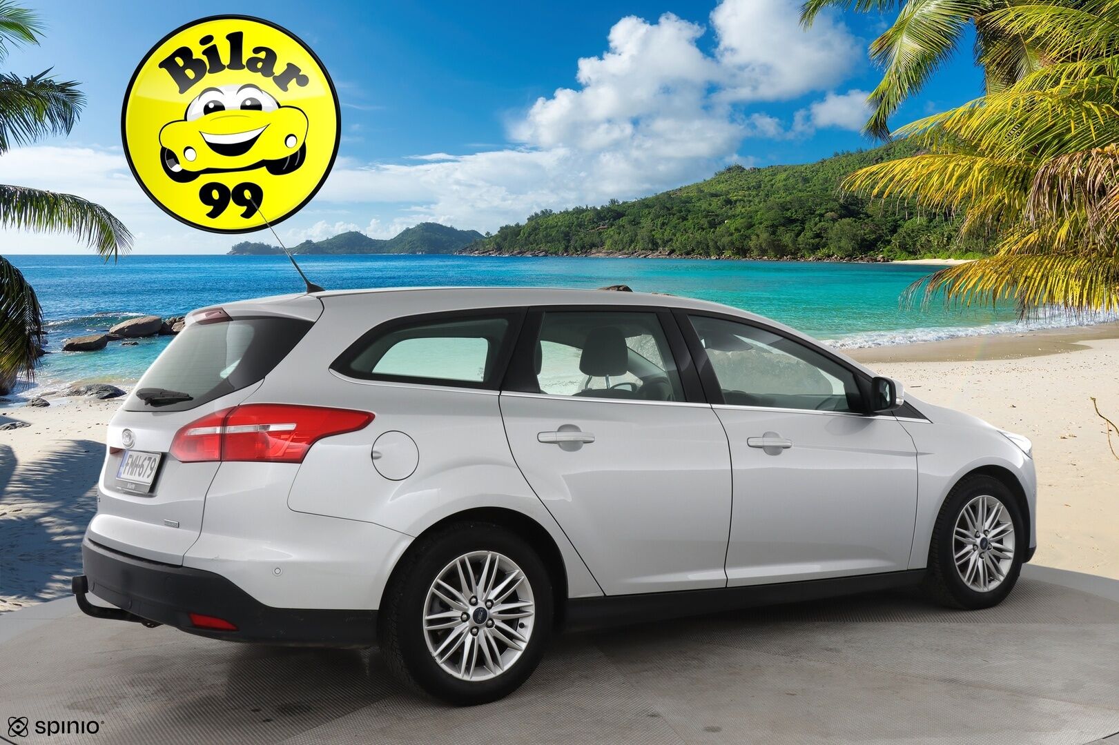 Ford Focus 2016 1,0 EcoBoost 125 hv Start/Stop A6 Titanium Wagon / Tutkat / Vakkari / BLIS / Bluetooth - 2x vanteet / Erittäin hyväkuntoiset renkaat / Suomi-auto