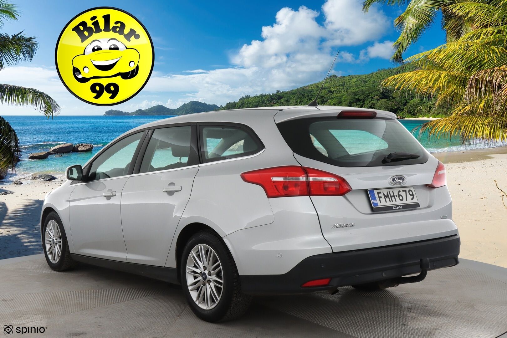 Ford Focus 2016 1,0 EcoBoost 125 hv Start/Stop A6 Titanium Wagon / Tutkat / Vakkari / BLIS / Bluetooth - 2x vanteet / Erittäin hyväkuntoiset renkaat / Suomi-auto