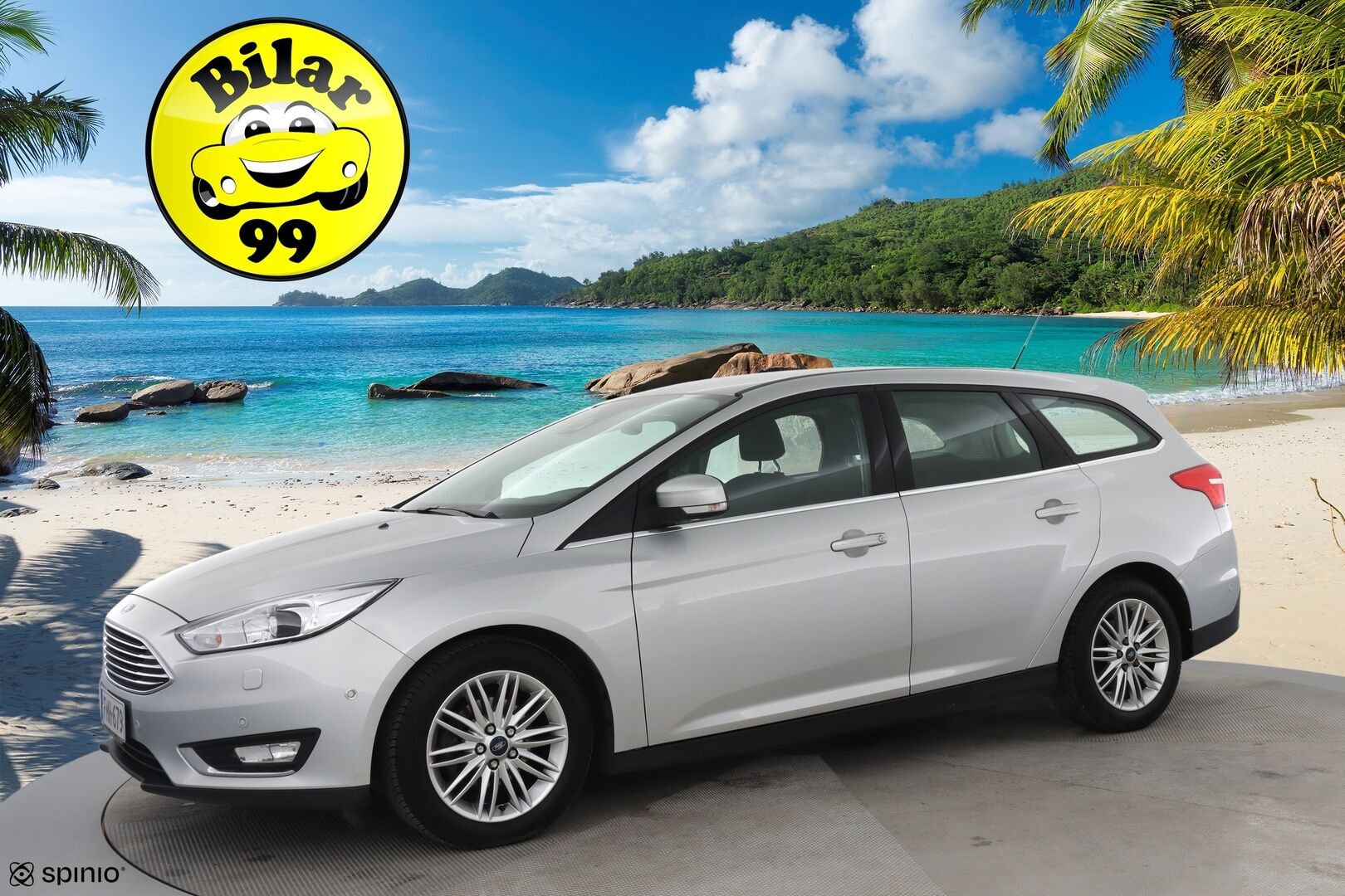 Ford Focus 2016 1,0 EcoBoost 125 hv Start/Stop A6 Titanium Wagon / Tutkat / Vakkari / BLIS / Bluetooth - 2x vanteet / Erittäin hyväkuntoiset renkaat / Suomi-auto