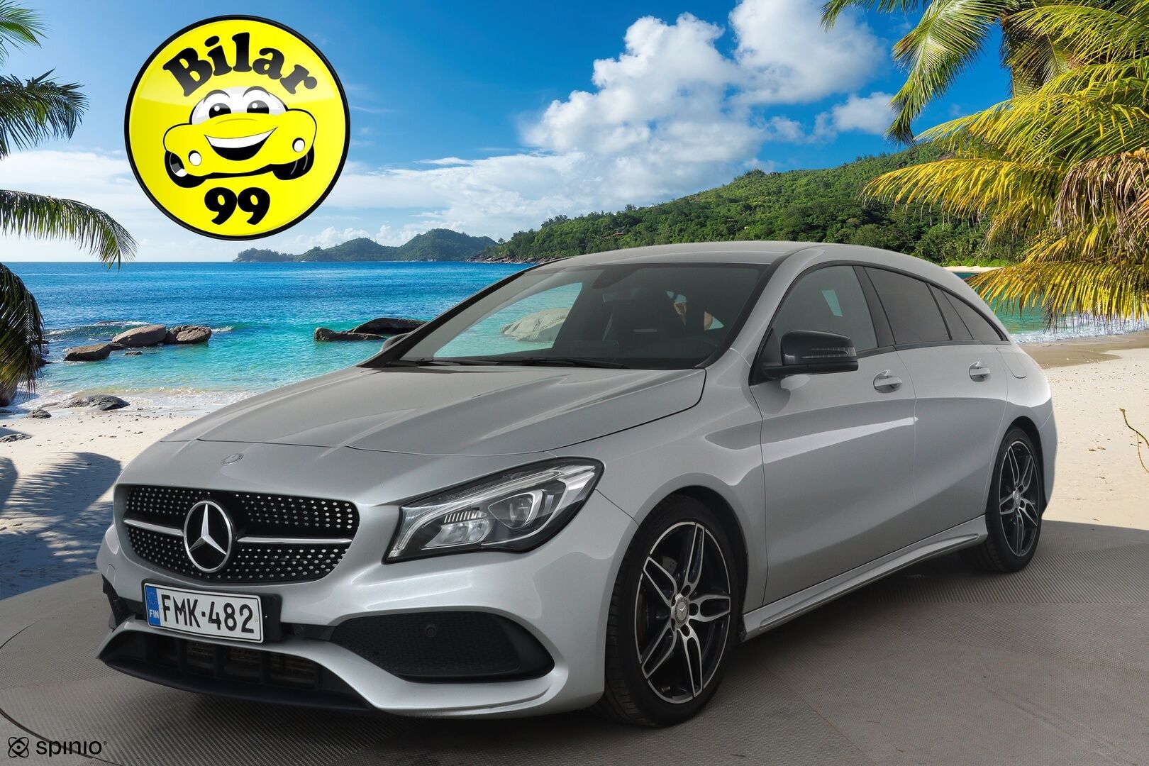 Mercedes-Benz CLA 2017 180 A Shooting Brake Business AMG *Vakkari / P.kamera / Navi / LED / Sporttipenkit / Lohkolämmitin / Koukku* - Suomi-auto / Kahdet renkaat aluvanteilla