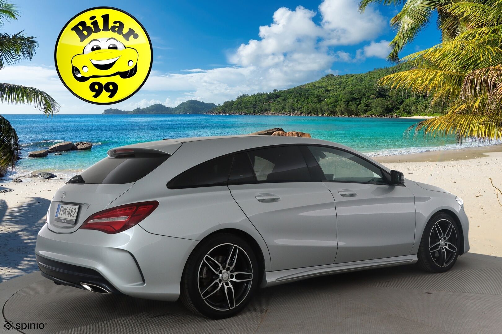 Mercedes-Benz CLA 2017 180 A Shooting Brake Business AMG *Vakkari / P.kamera / Navi / LED / Sporttipenkit / Lohkolämmitin / Koukku* - Suomi-auto / Kahdet renkaat aluvanteilla