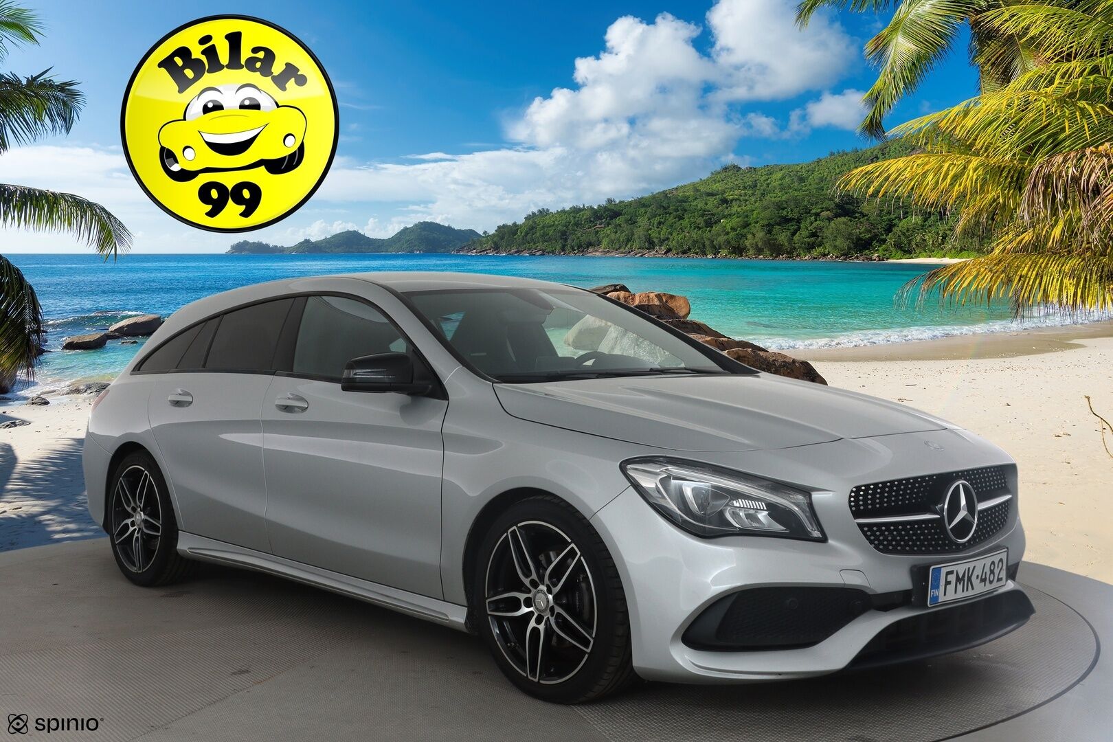 Mercedes-Benz CLA 2017 180 A Shooting Brake Business AMG *Vakkari / P.kamera / Navi / LED / Sporttipenkit / Lohkolämmitin / Koukku* - Suomi-auto / Kahdet renkaat aluvanteilla