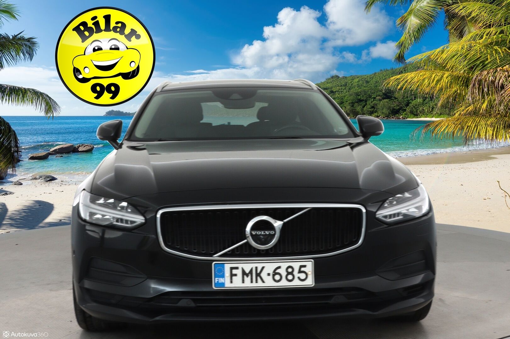 Volvo V90 2017 D5 AWD Momentum aut **Panorama / 360° Kamera / Webasto / Koukku / Adapt.Vakkari / Muistipenkki / LED-valot / Navi** - Kaistavahti / Digimittaristo / KeylessGO / 2x Renkaat