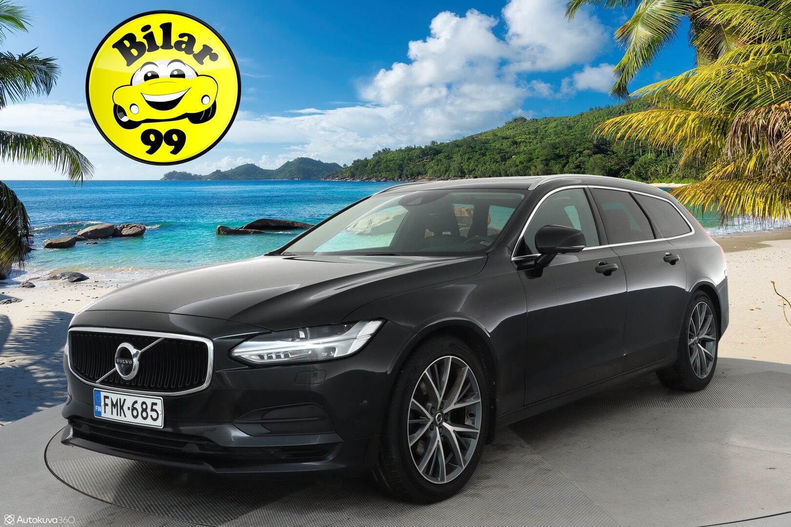 Volvo V90 2017 D5 AWD Momentum aut **Panorama / 360° Kamera / Webasto / Koukku / Adapt.Vakkari / Muistipenkki / LED-valot / Navi** - Kaistavahti / Digimittaristo / KeylessGO / 2x Renkaat