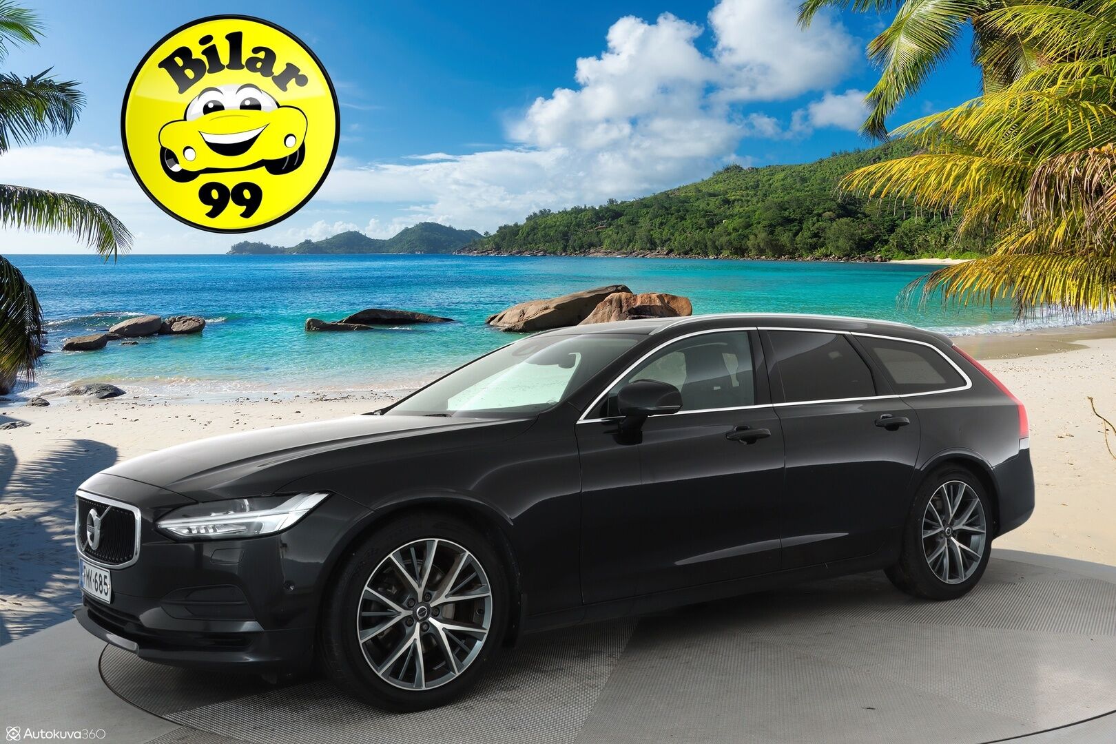 Volvo V90 2017 D5 AWD Momentum aut **Panorama / 360° Kamera / Webasto / Koukku / Adapt.Vakkari / Muistipenkki / LED-valot / Navi** - Kaistavahti / Digimittaristo / KeylessGO / 2x Renkaat
