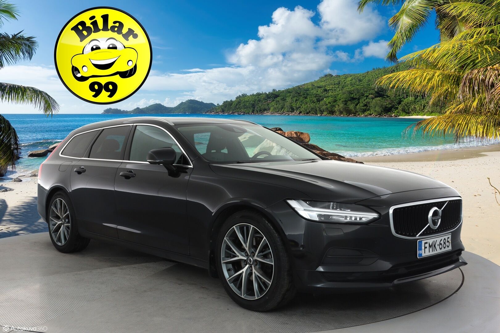 Volvo V90 2017 D5 AWD Momentum aut **Panorama / 360° Kamera / Webasto / Koukku / Adapt.Vakkari / Muistipenkki / LED-valot / Navi** - Kaistavahti / Digimittaristo / KeylessGO / 2x Renkaat