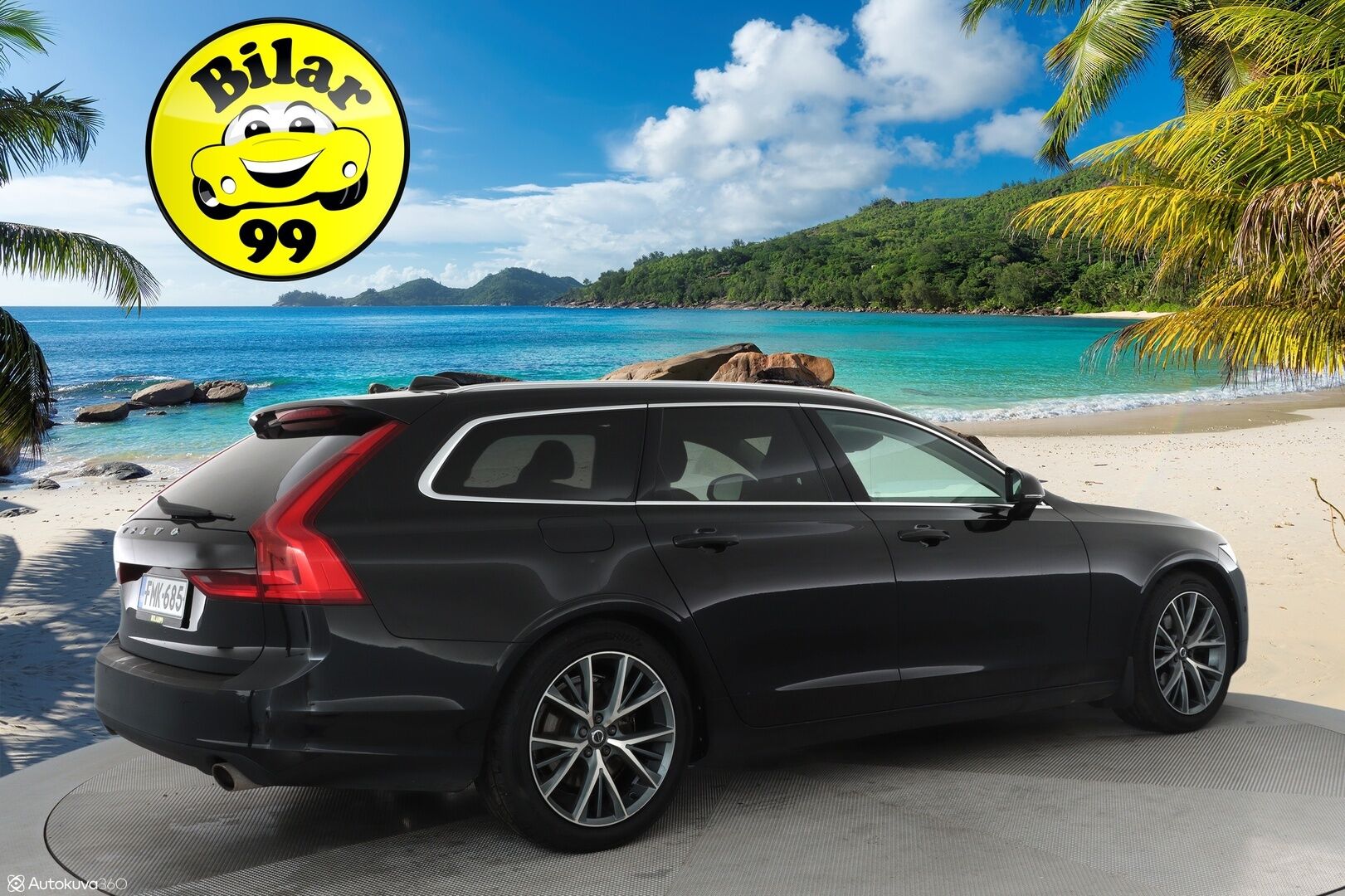 Volvo V90 2017 D5 AWD Momentum aut **Panorama / 360° Kamera / Webasto / Koukku / Adapt.Vakkari / Muistipenkki / LED-valot / Navi** - Kaistavahti / Digimittaristo / KeylessGO / 2x Renkaat
