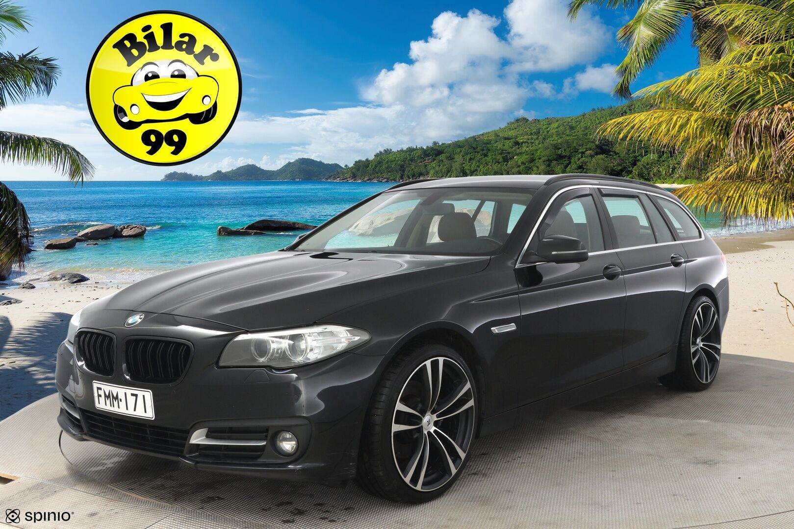 BMW 518 2017 F11 Touring 518d A Business Exclusive Edition** Tutkat / Sporttipenkit / Ruskeat nahat / Sähkö- luukku* - Ei AdBlue / Kahdet hyvät renkaat vanteineen