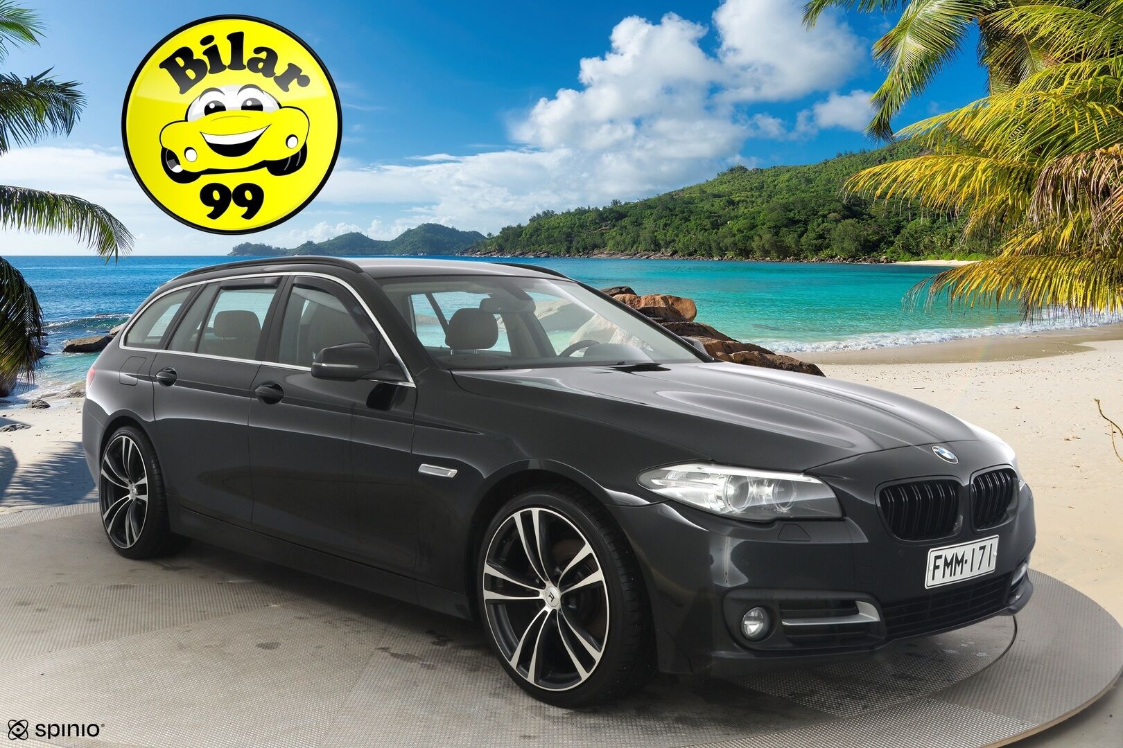 BMW 518 2017 F11 Touring 518d A Business Exclusive Edition** Tutkat / Sporttipenkit / Ruskeat nahat / Sähkö- luukku* - Ei AdBlue / Kahdet hyvät renkaat vanteineen
