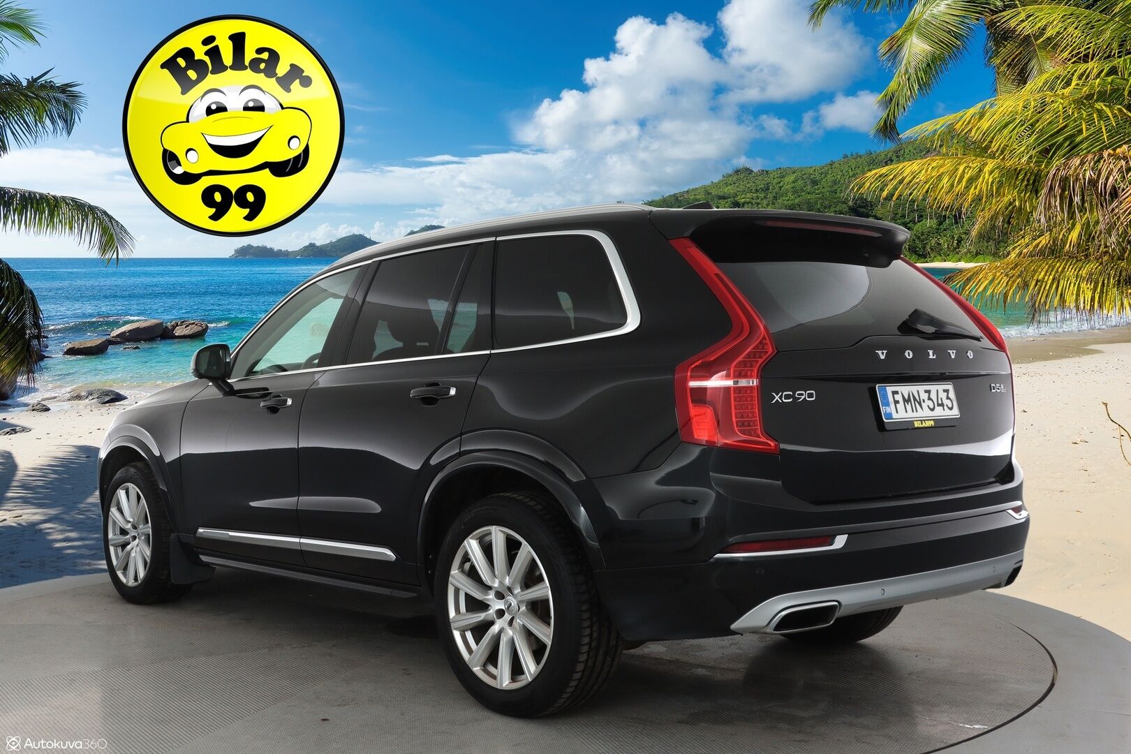 Volvo XC90 2017 D5 AWD Inscription aut **Panorama / HUD / Ilma-alusta / Webasto / Koukku / Adapt.Vakkari / Sporttinahat Muistilla** - 3,99 % KORKOTARJOUS TÄHÄN AUTOON - Suomi-auto / Kahdet renkaat