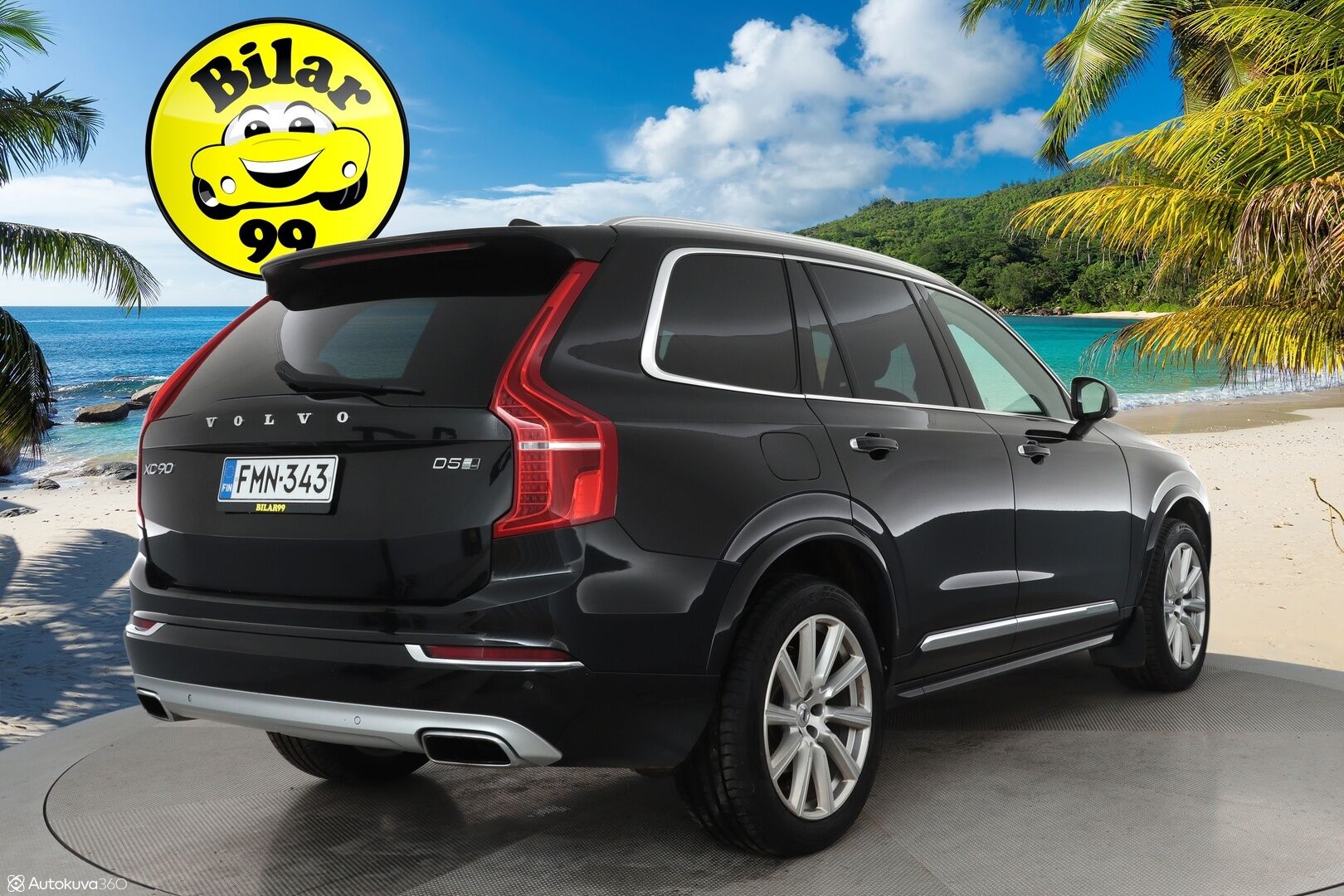 Volvo XC90 2017 D5 AWD Inscription aut **Panorama / HUD / Ilma-alusta / Webasto / Koukku / Adapt.Vakkari / Sporttinahat Muistilla** - 3,99 % KORKOTARJOUS TÄHÄN AUTOON - Suomi-auto / Kahdet renkaat