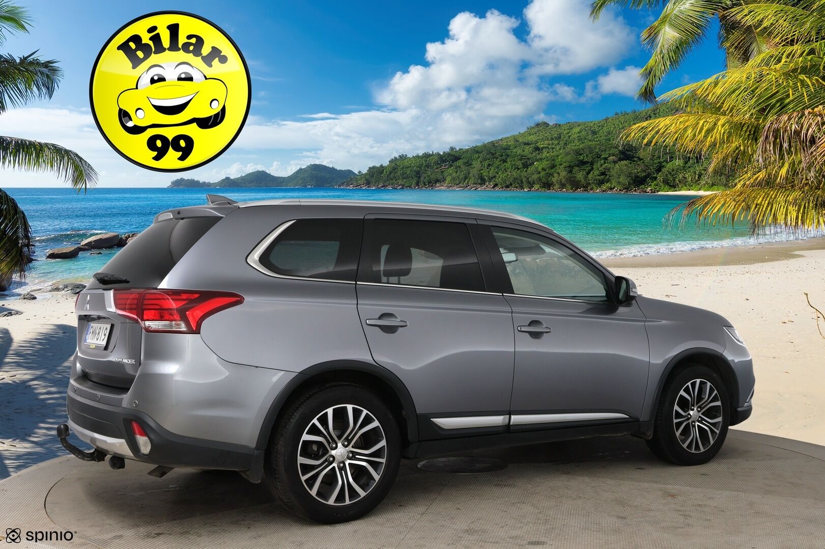 Mitsubishi Outlander 2017 2,2 DI-D Instyle NAVI AT 4WD 7P / Adapt. vak / Vetokoukku / Nahat / Rockford / Keyless - 7-Paikkainen / LED-Lisävalo / Suomi-Auto