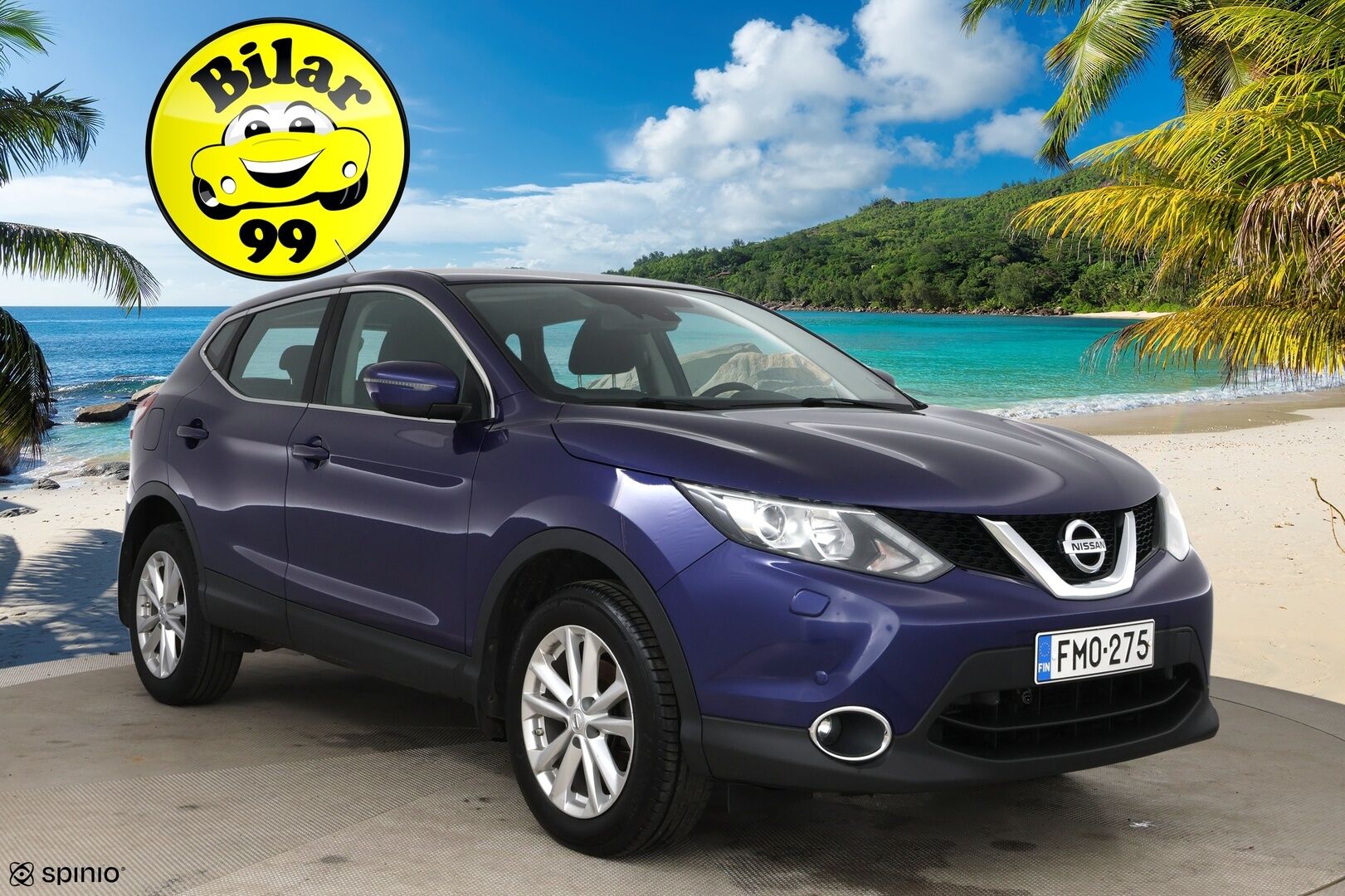 Nissan Qashqai 2016 DIG-T 163 Acenta 2WD 6M/T E6 Safety Pack Connect / Vetokoukku / Lohkolämmitin / P. Kamera / P. Tutkat / Hyvät Renkaat! - Siististi pidetty ja käytännöllisesti varusteltu Qashqai kaksin hyväkuntoisin renkain! Suomi-Auto!
