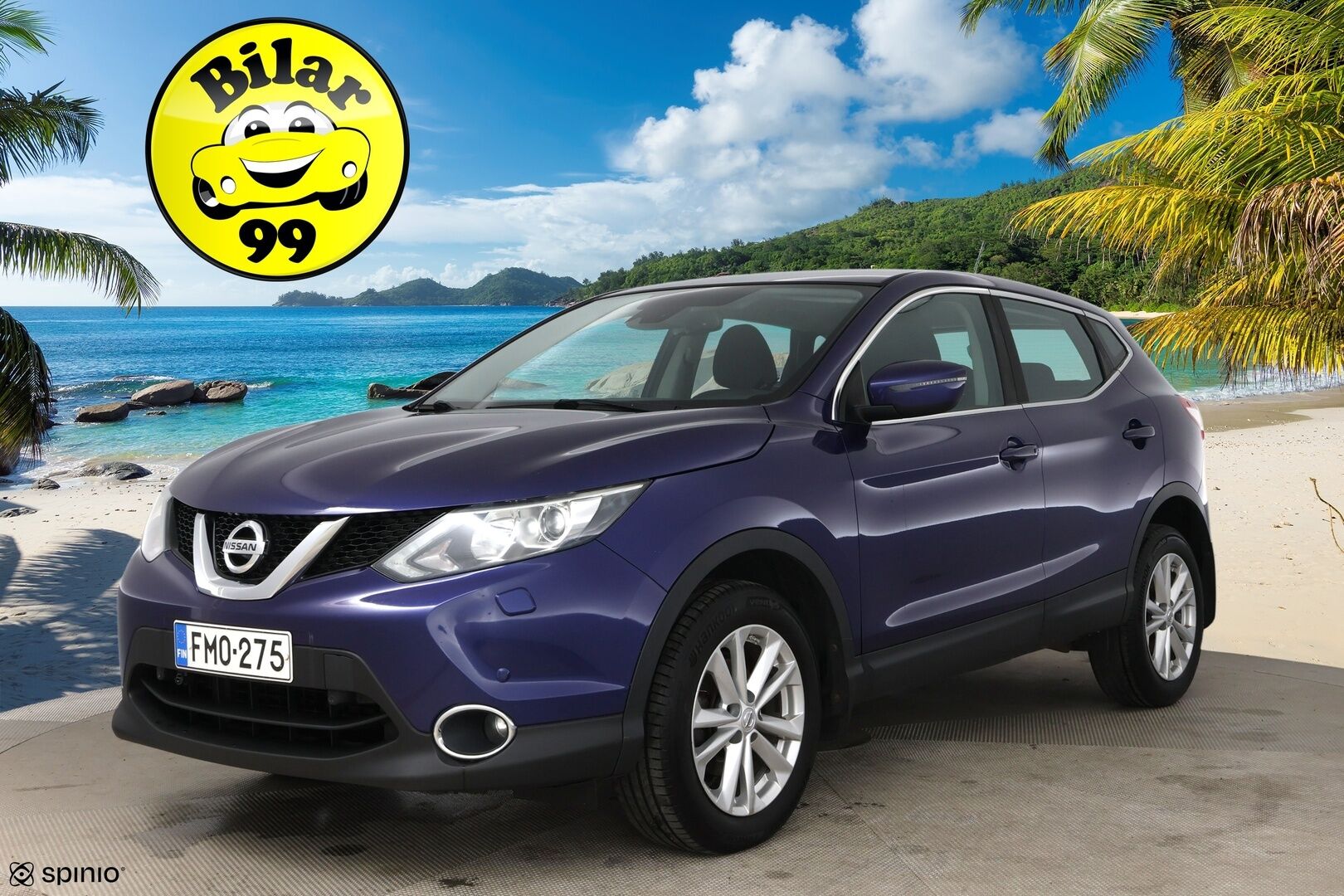Nissan Qashqai 2016 DIG-T 163 Acenta 2WD 6M/T E6 Safety Pack Connect / Vetokoukku / Lohkolämmitin / P. Kamera / P. Tutkat / Hyvät Renkaat! - Siististi pidetty ja käytännöllisesti varusteltu Qashqai kaksin hyväkuntoisin renkain! Suomi-Auto!