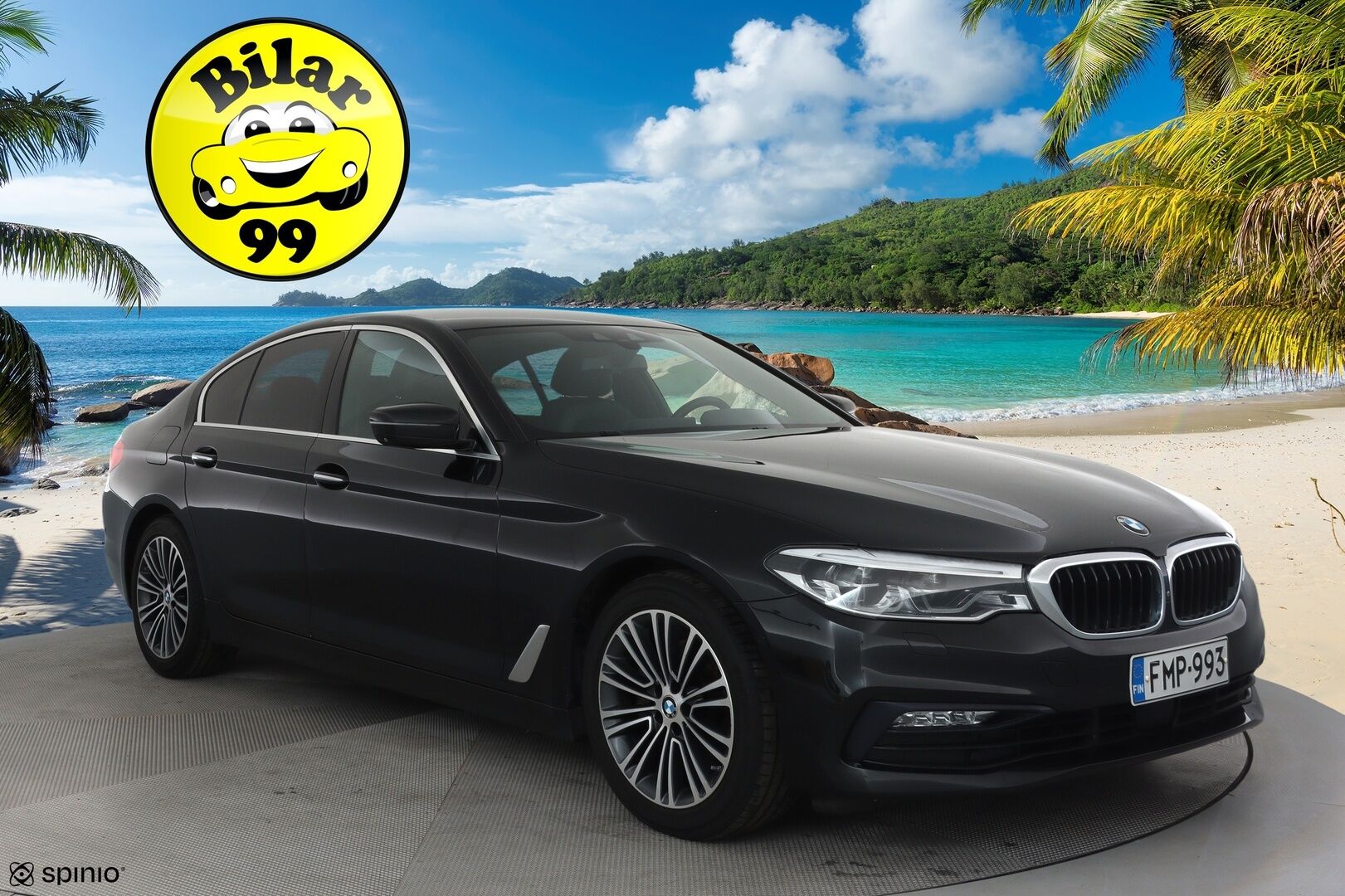 BMW 520 2017 G30 Sedan 520d A Business SportLine **ACC / HUD / 360° / Koukku / Adapt.LED / Digimittaristo / Navi / Lohkolämmitin** - Suomi-auto
