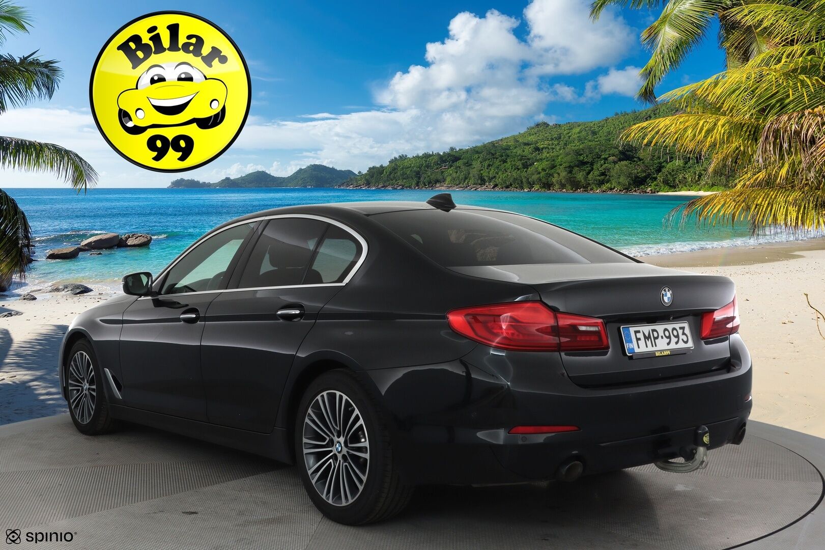 BMW 520 2017 G30 Sedan 520d A Business SportLine **ACC / HUD / 360° / Koukku / Adapt.LED / Digimittaristo / Navi / Lohkolämmitin** - Suomi-auto