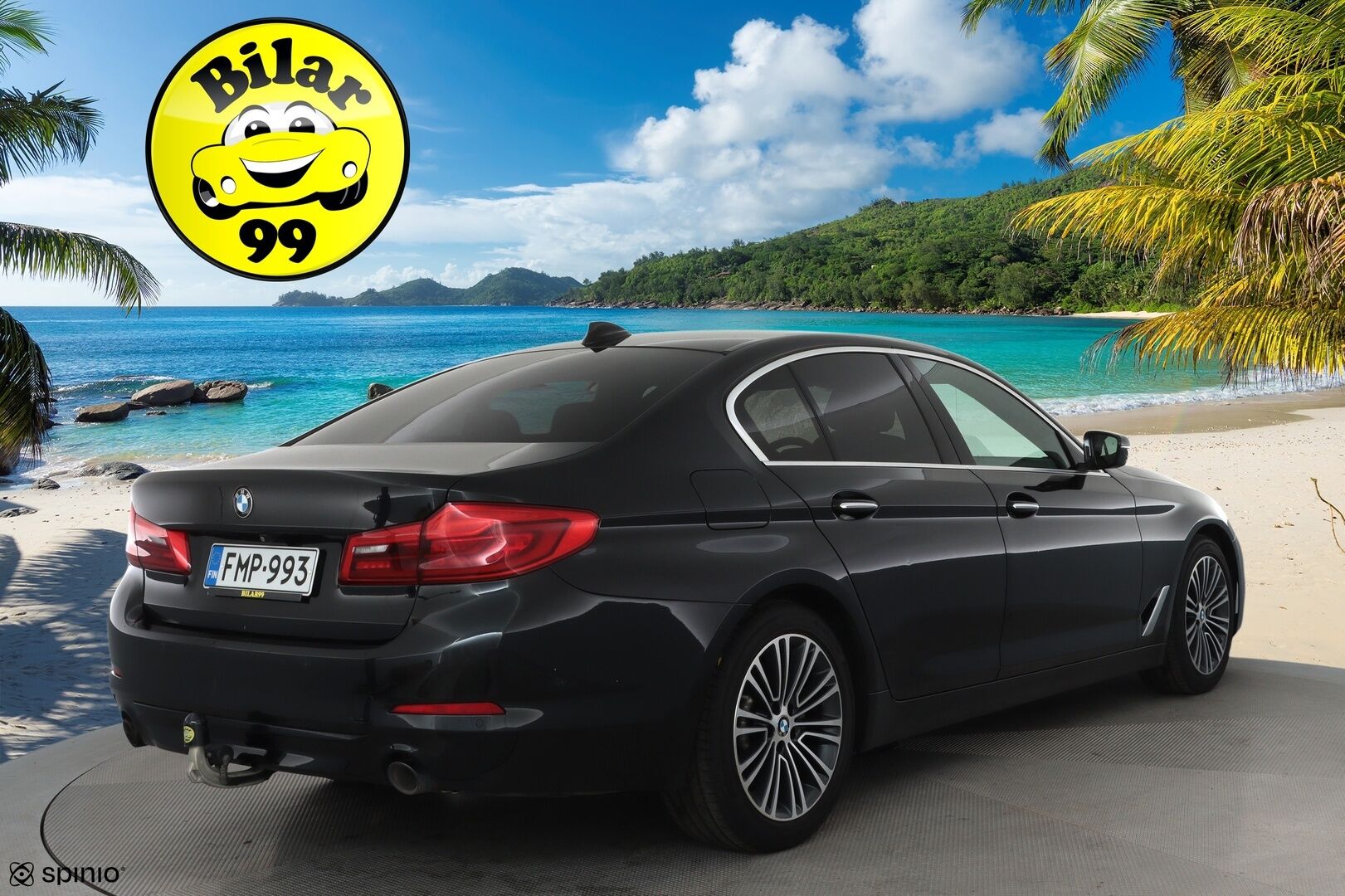 BMW 520 2017 G30 Sedan 520d A Business SportLine **ACC / HUD / 360° / Koukku / Adapt.LED / Digimittaristo / Navi / Lohkolämmitin** - Suomi-auto