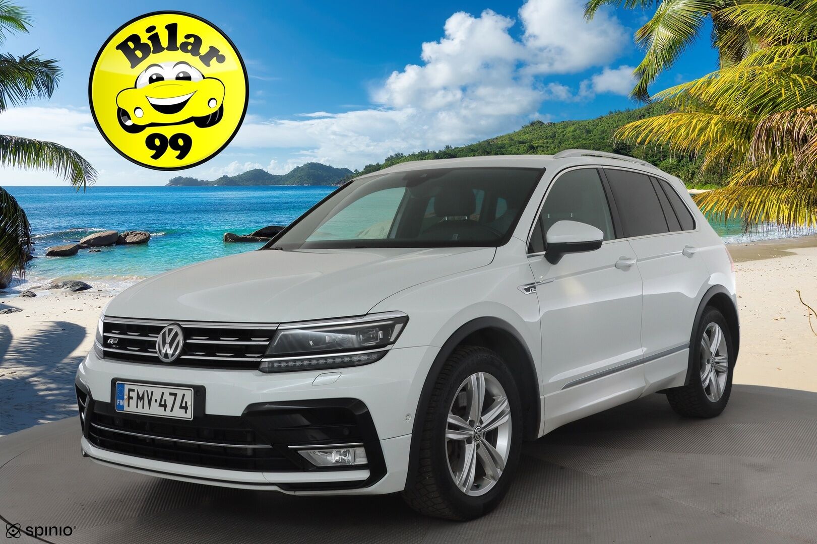 Volkswagen Tiguan 2017 R-line Highline 2,0 TDI SCR (240 hv) 4MOTION DSG * ACC / P.kamera / Webasto / Adapt.LED / Dynaudio / Navi * - Muistipenkki / Koukku / Suomi-auto / Kahdet renkaat aluvanteilla 