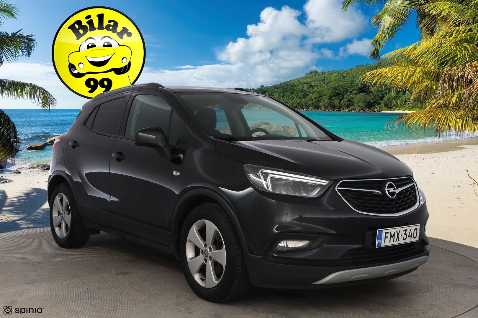 Opel Mokka 2017 X Enjoy 1,4 Turbo 103kW AT6 * Suomiauto / Vetokoukku / Vakkari / LED / Lohko+sisäpistoke / P-tutkat! - Metalliväri / Särmä huoltohistoria / 2x renkaat aluvantein!
