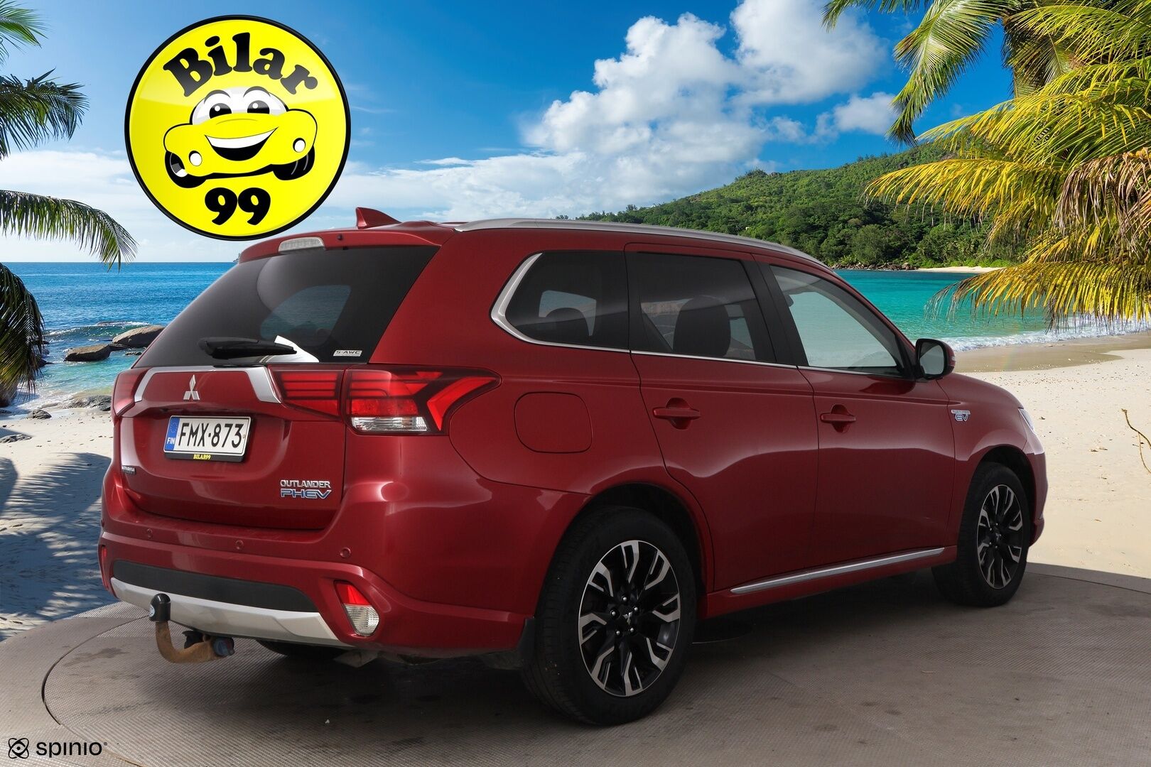 Mitsubishi Outlander PHEV 2018 Instyle Navi Business 4WD 5P * Suomiauto / Webasto / Adapt.Vakkari / Rockford / Nahkasisusta / Vetokoukku / 360-Kamera - Supervarusteet / 2x Hyvät renkaat / Upea yksilö!