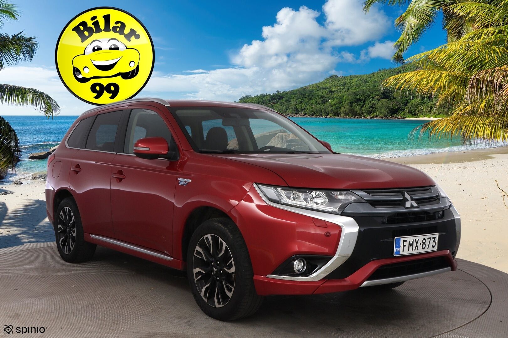 Mitsubishi Outlander PHEV 2018 Instyle Navi Business 4WD 5P * Suomiauto / Webasto / Adapt.Vakkari / Rockford / Nahkasisusta / Vetokoukku / 360-Kamera - Supervarusteet / 2x Hyvät renkaat / Upea yksilö!
