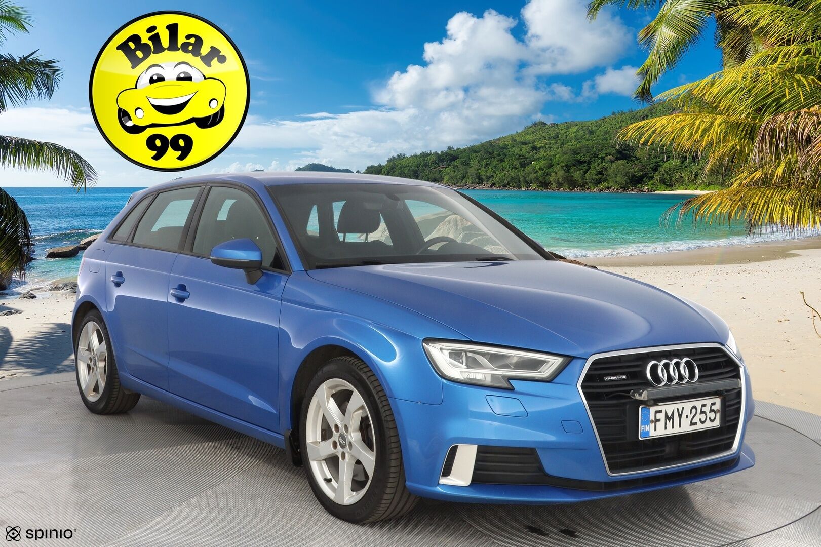 Audi A3 2018 Sportback Pro Business Sport Edition 2,0 TFSI 140 kW quattro S tronic / Adapt.vakkari / P-tutkat / Sport-penkit - 2 x renkaat / seuraava katsastus 01/27 / Hyvä huoltohistoria - HULLUT AVAJAISHULINAT KORKOTARJOUS 3,29 %