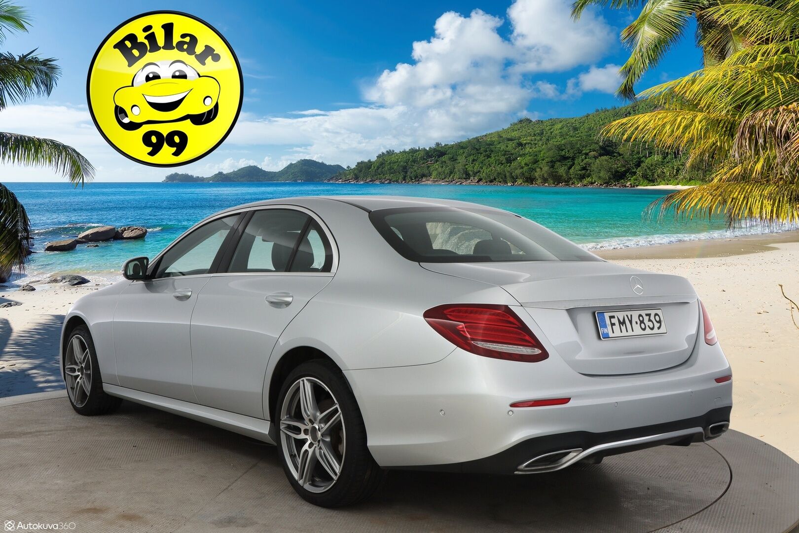 Mercedes-Benz E 2017 220 d A AMG - Widescreen / Peruutuskamera / Multibeam LED / Kattoluukku / Puolinahkasisusta / Navi / Apple&Android / Kahdet hyvät renkaat aluvantein!