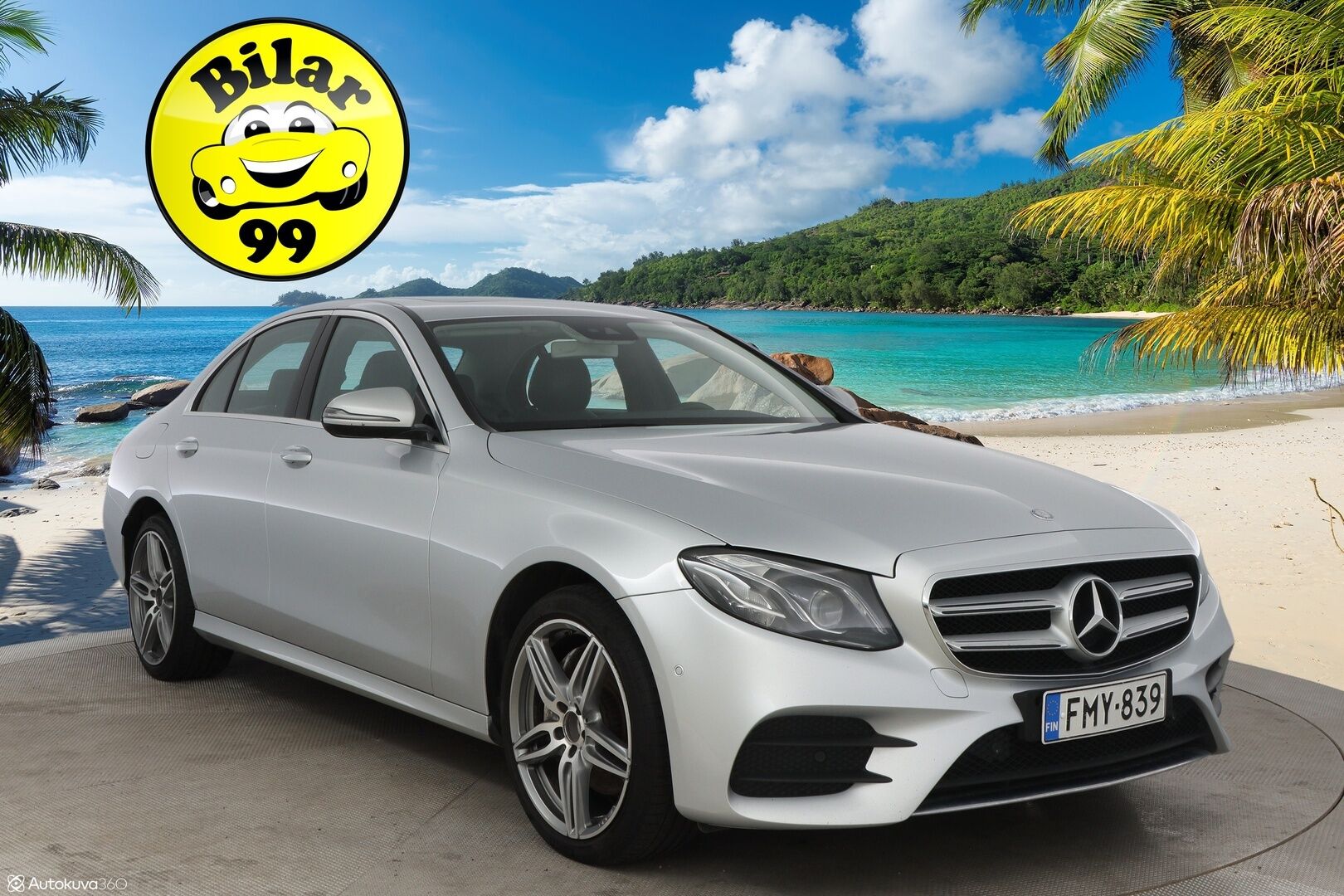 Mercedes-Benz E 2017 220 d A AMG - Widescreen / Peruutuskamera / Multibeam LED / Kattoluukku / Puolinahkasisusta / Navi / Apple&Android / Kahdet hyvät renkaat aluvantein!