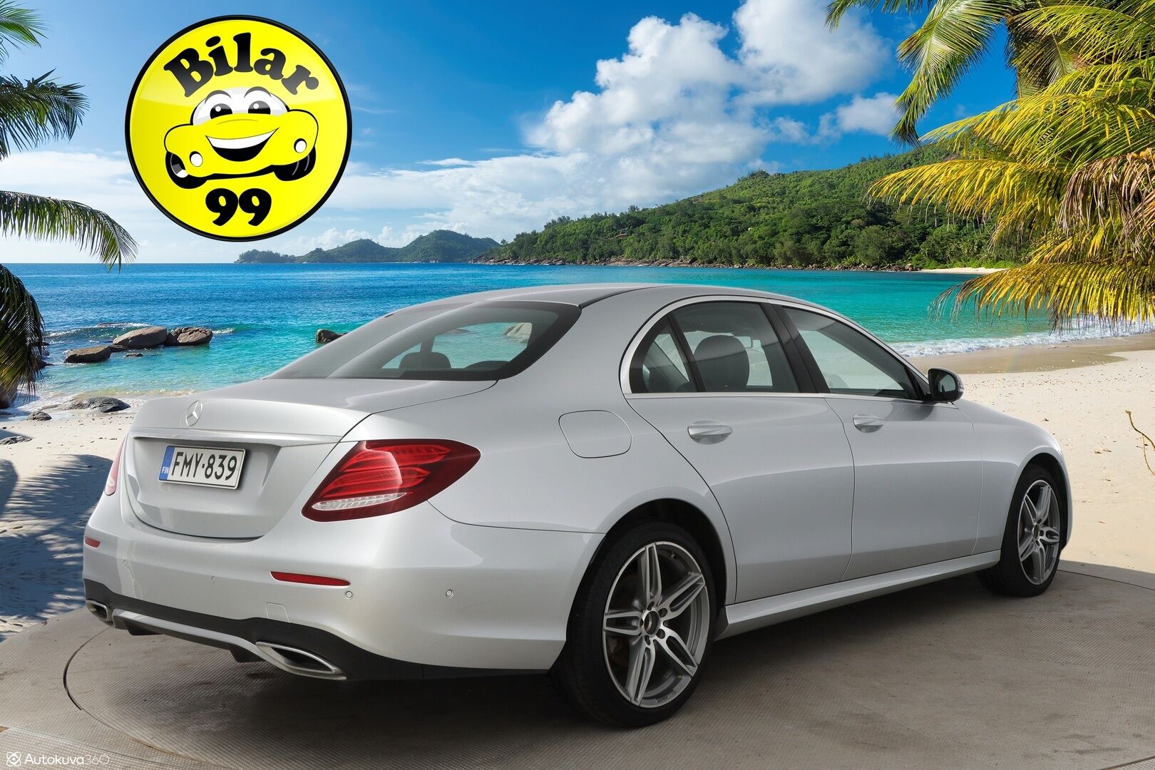 Mercedes-Benz E 2017 220 d A AMG - Widescreen / Peruutuskamera / Multibeam LED / Kattoluukku / Puolinahkasisusta / Navi / Apple&Android / Kahdet hyvät renkaat aluvantein!