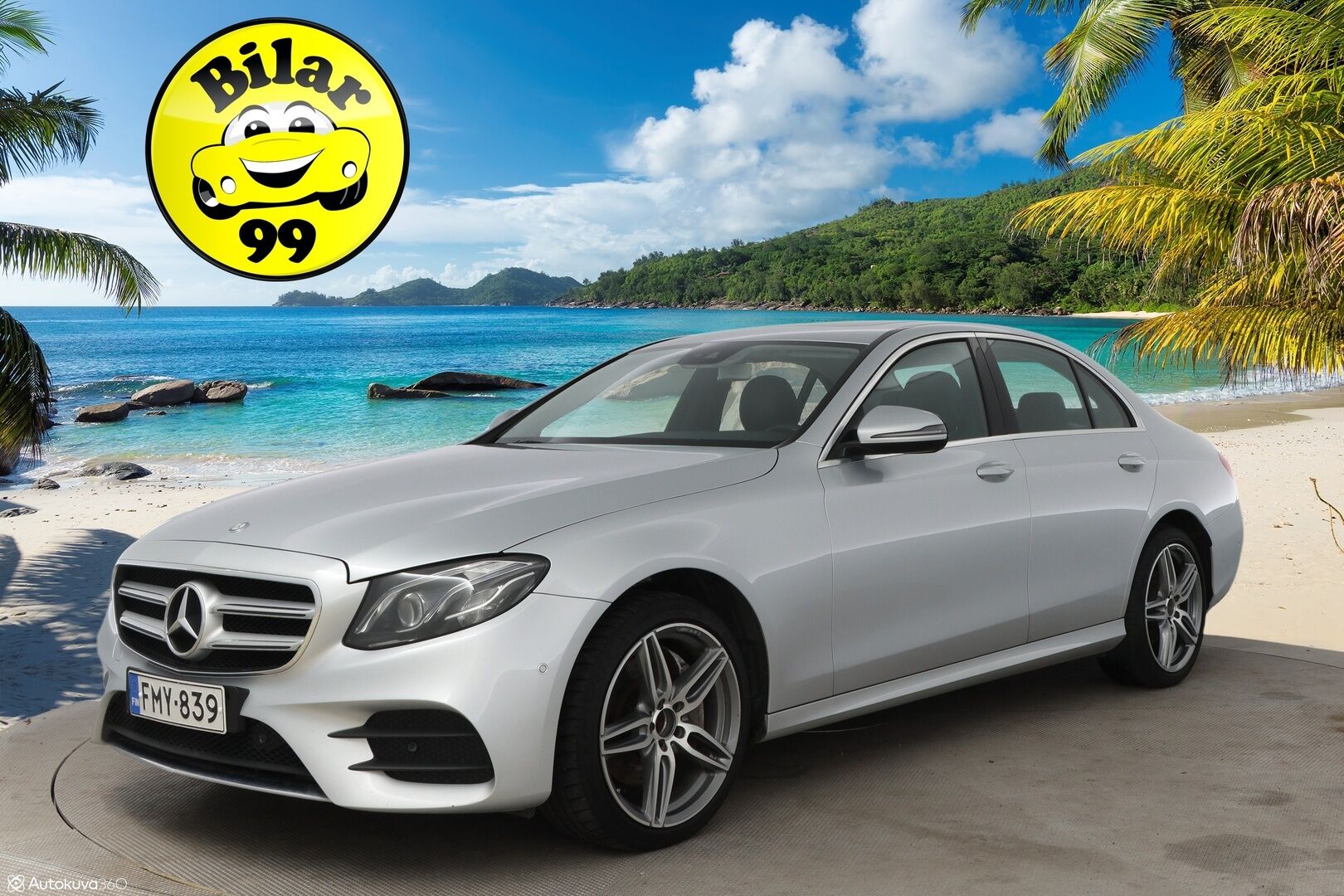 Mercedes-Benz E 2017 220 d A AMG - Widescreen / Peruutuskamera / Multibeam LED / Kattoluukku / Puolinahkasisusta / Navi / Apple&Android / Kahdet hyvät renkaat aluvantein!
