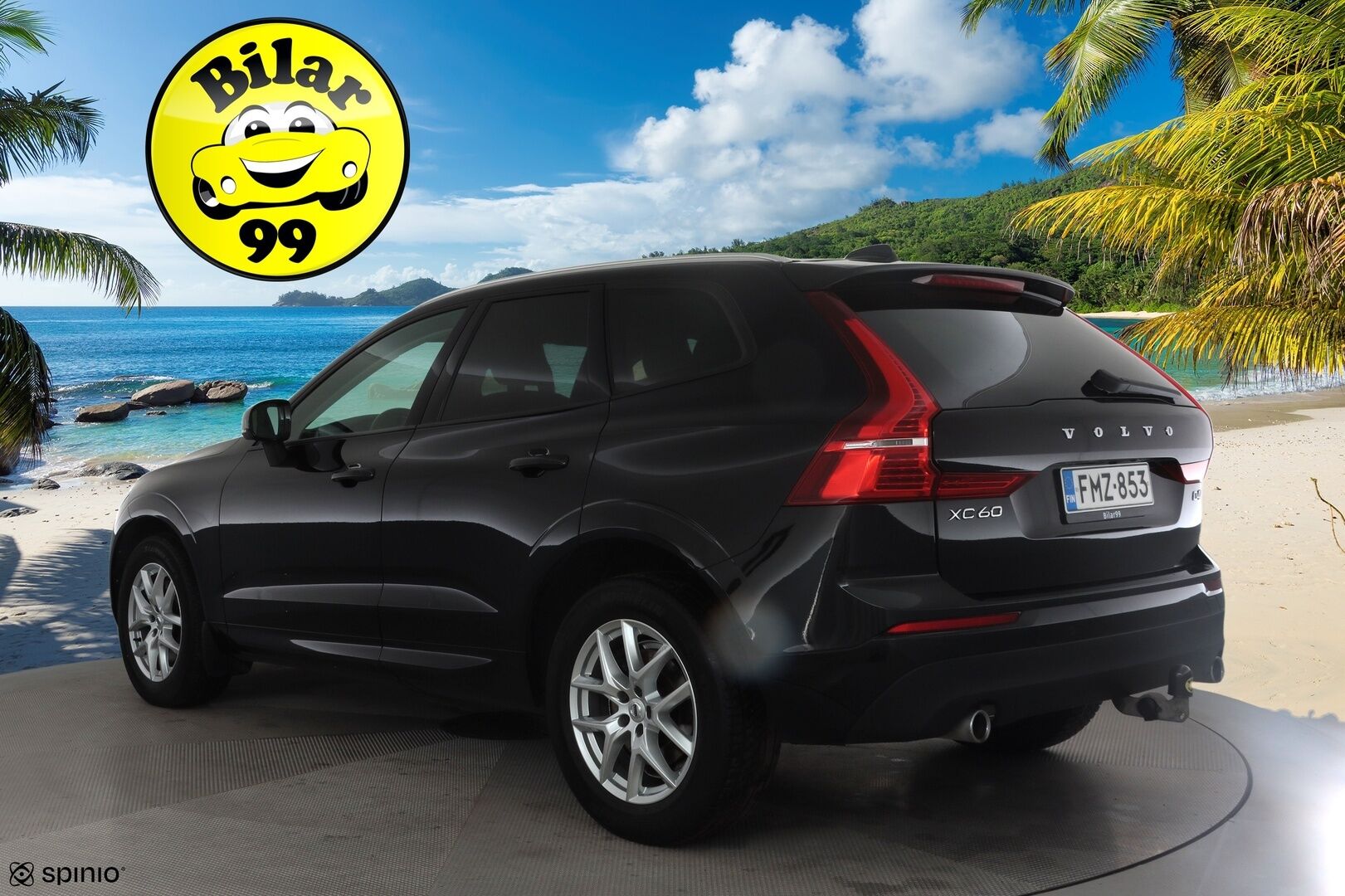 Volvo XC60 2018 D4 AWD Business aut * ACC / Webasto / P.kamera / LED / Navi / Koukku / Sähköluukku / KeylessGo / Nahat * - Suomi-auto / Kahdet renkaat aluvanteilla