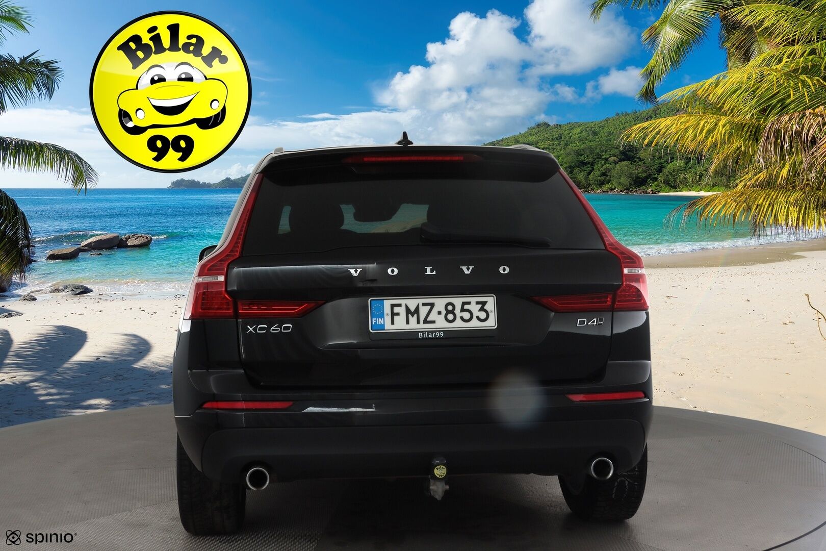 Volvo XC60 2018 D4 AWD Business aut * ACC / Webasto / P.kamera / LED / Navi / Koukku / Sähköluukku / KeylessGo / Nahat * - Suomi-auto / Kahdet renkaat aluvanteilla