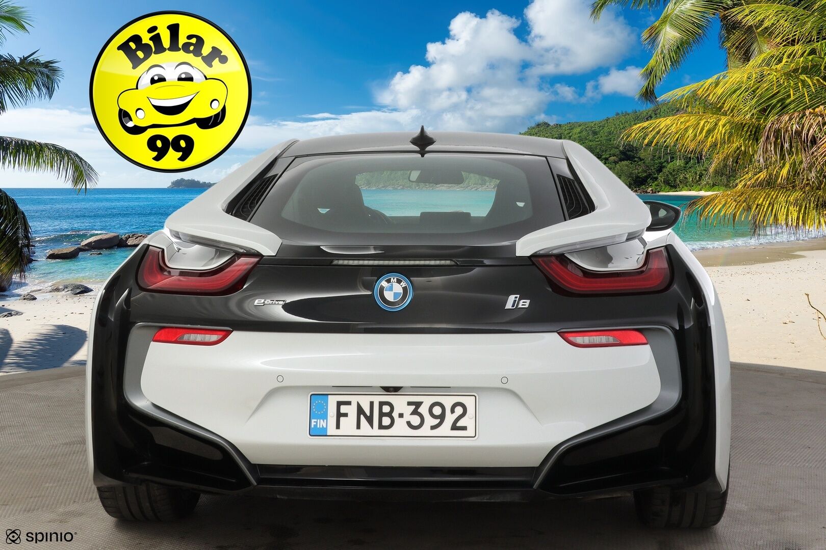 BMW i8 2018 Business Exclusive * Facelift / Laser-Ajovalot / Harman&Kardon / HUD / 360-Kamera * - 2,99 % KORKOTARJOUS TÄHÄN AUTOON - * Suomeen uutena myyty todella hyvin pidetty ja vähän ajettu yksilö! *