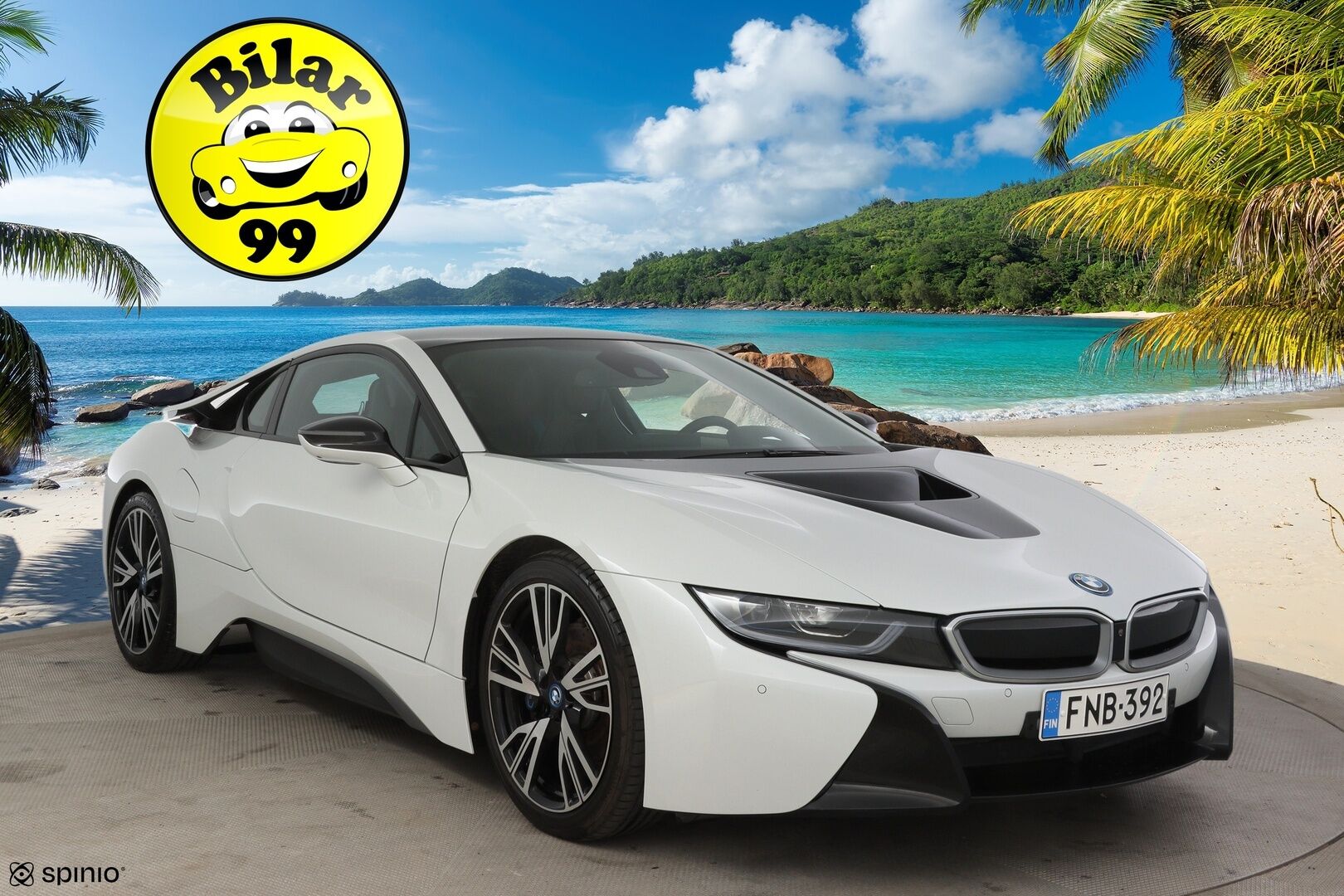BMW i8 2018 Business Exclusive * Facelift / Laser-Ajovalot / Harman&Kardon / HUD / 360-Kamera * - 2,99 % KORKOTARJOUS TÄHÄN AUTOON - * Suomeen uutena myyty todella hyvin pidetty ja vähän ajettu yksilö! *
